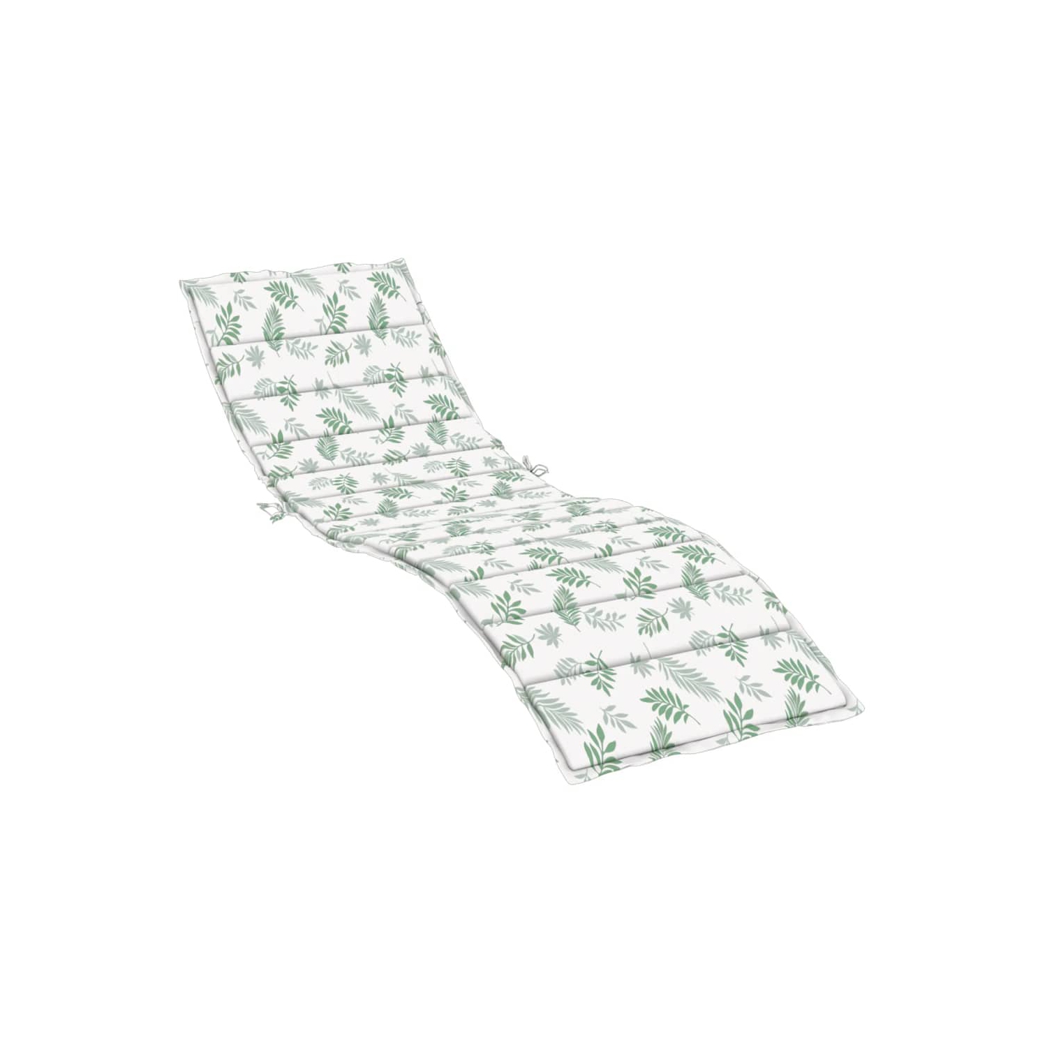 Matelas de chaise longue à motif de feuille Oxford de vidaXL