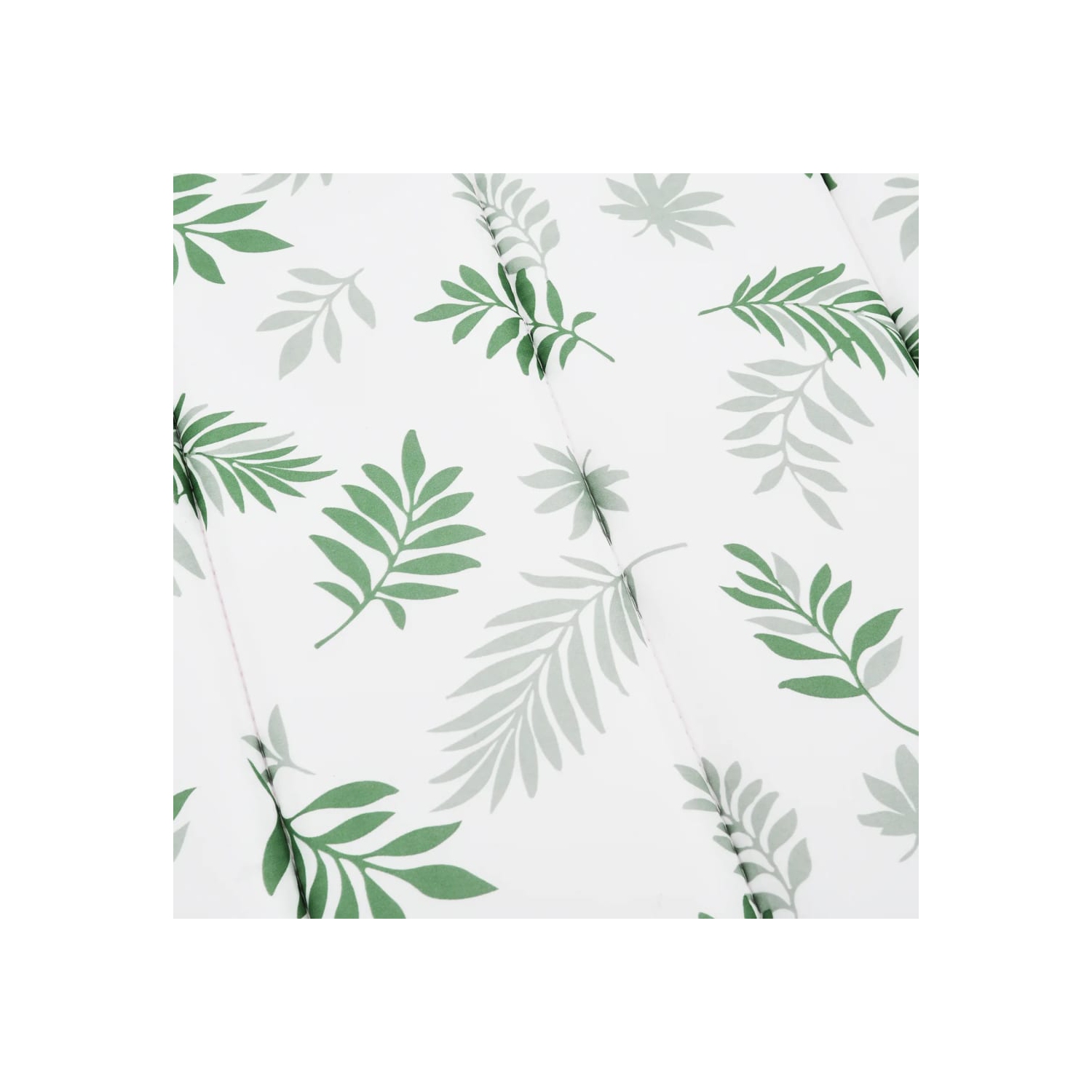 Matelas de chaise longue à motif de feuille Oxford de vidaXL