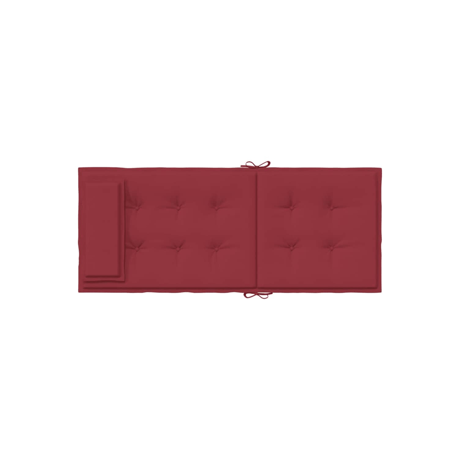 vidaXL Highback Chair Cushions 6 pcs Wine Red Oxford Fabric