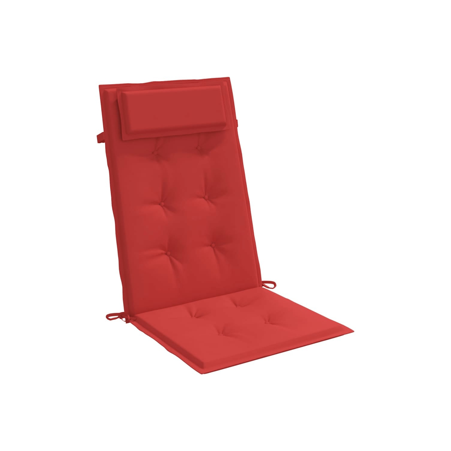 Coussins de chaise à dossier haut vidaXL 2 pièces en tissu Oxford rouge