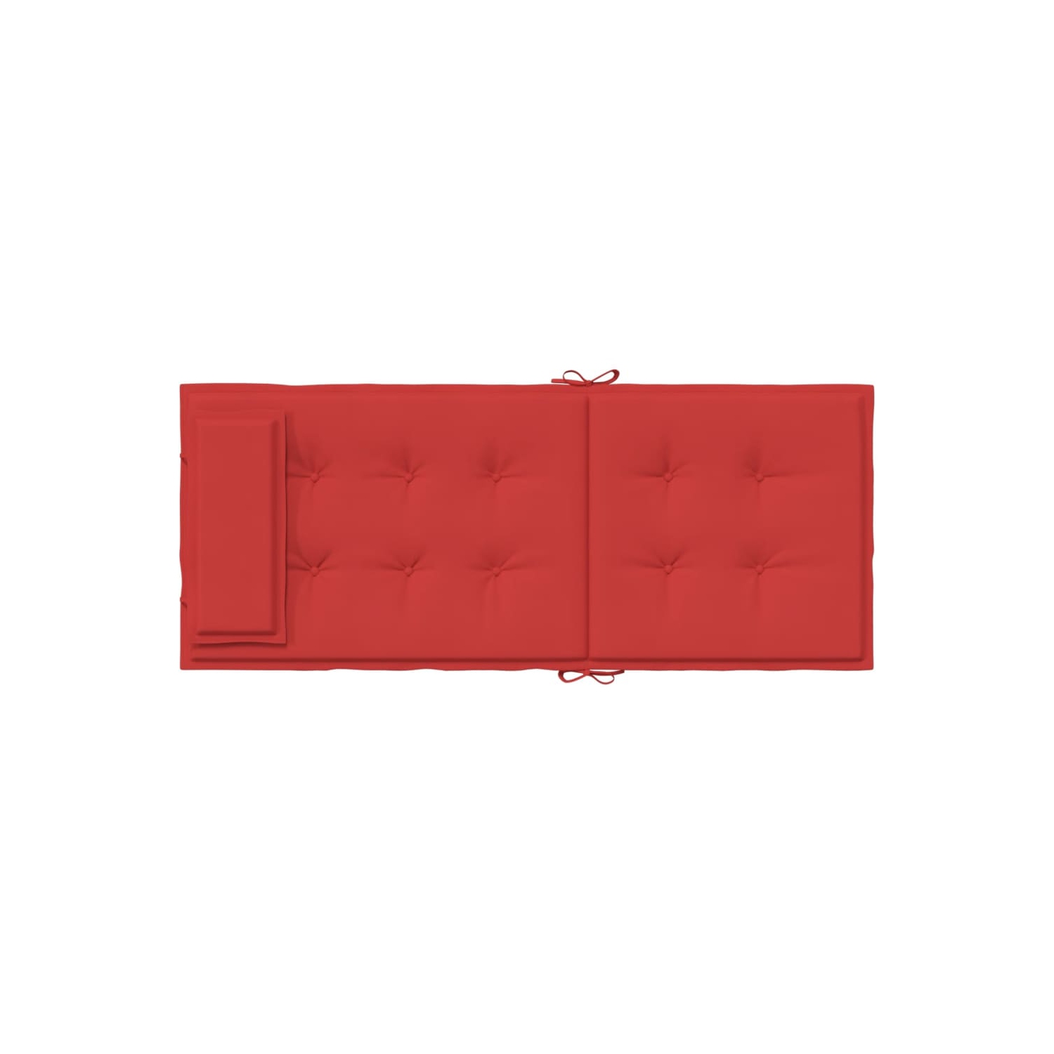 Coussins de chaise à dossier haut vidaXL 2 pièces en tissu Oxford rouge