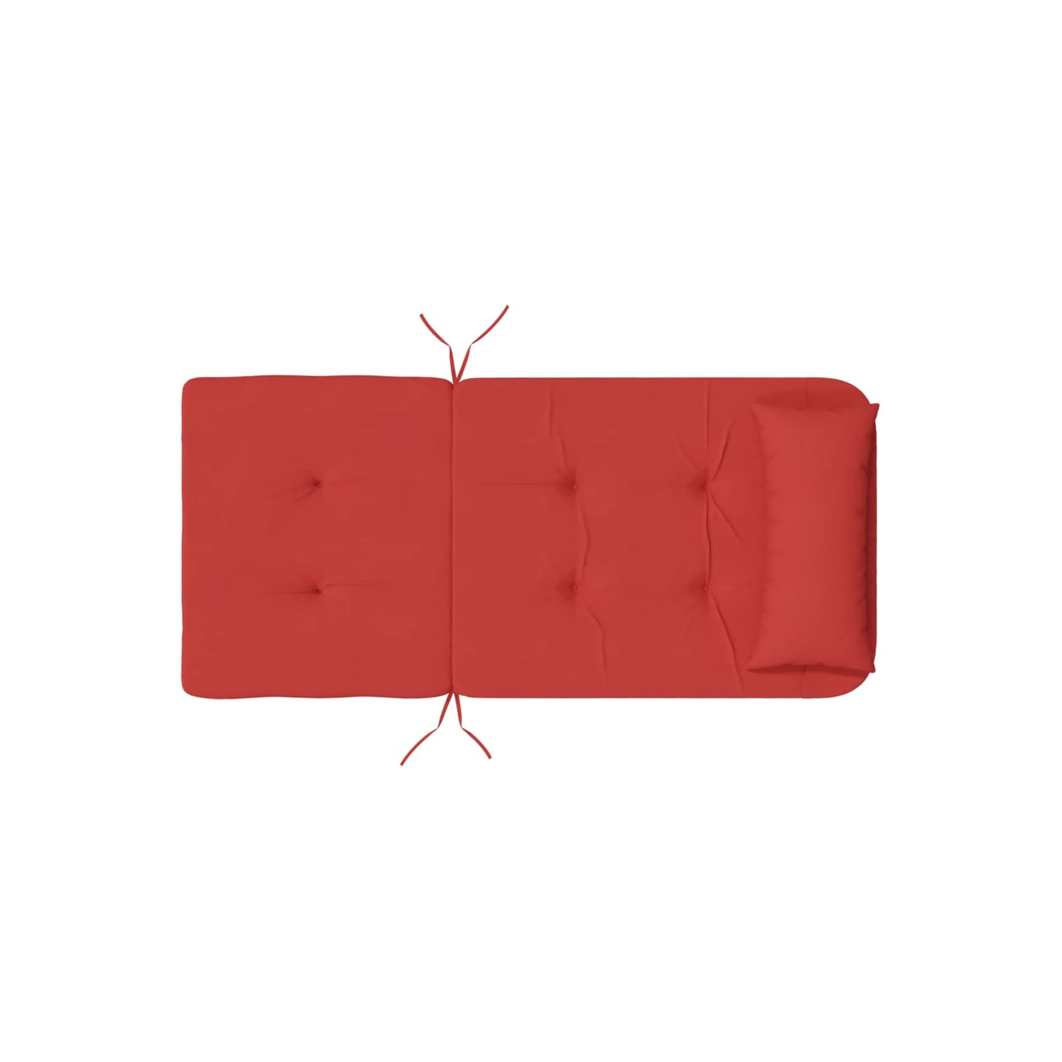 VidaXL coussins de chaise Adirondack 2 pièces en tissu Oxford rouge