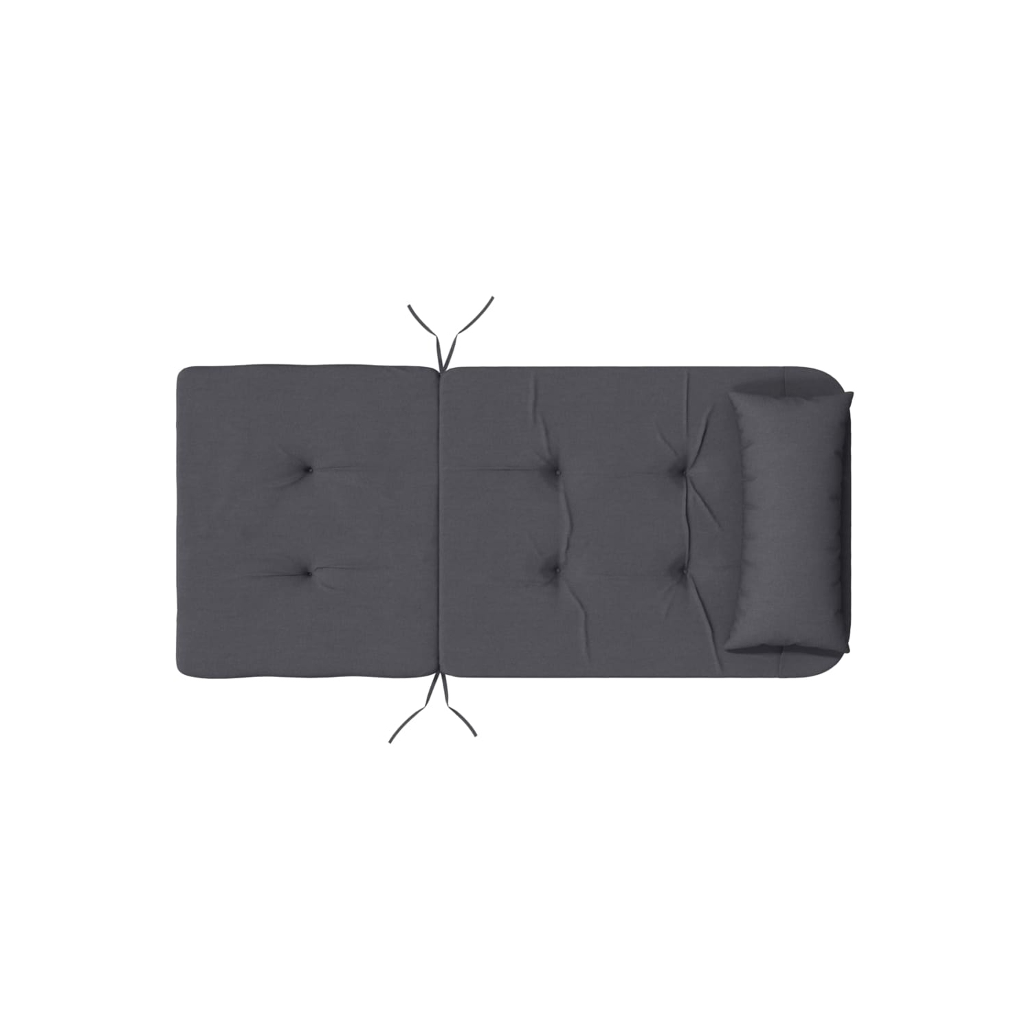 VidaXL coussins de chaise Adirondack 2 pièces en tissu Oxford anthracite