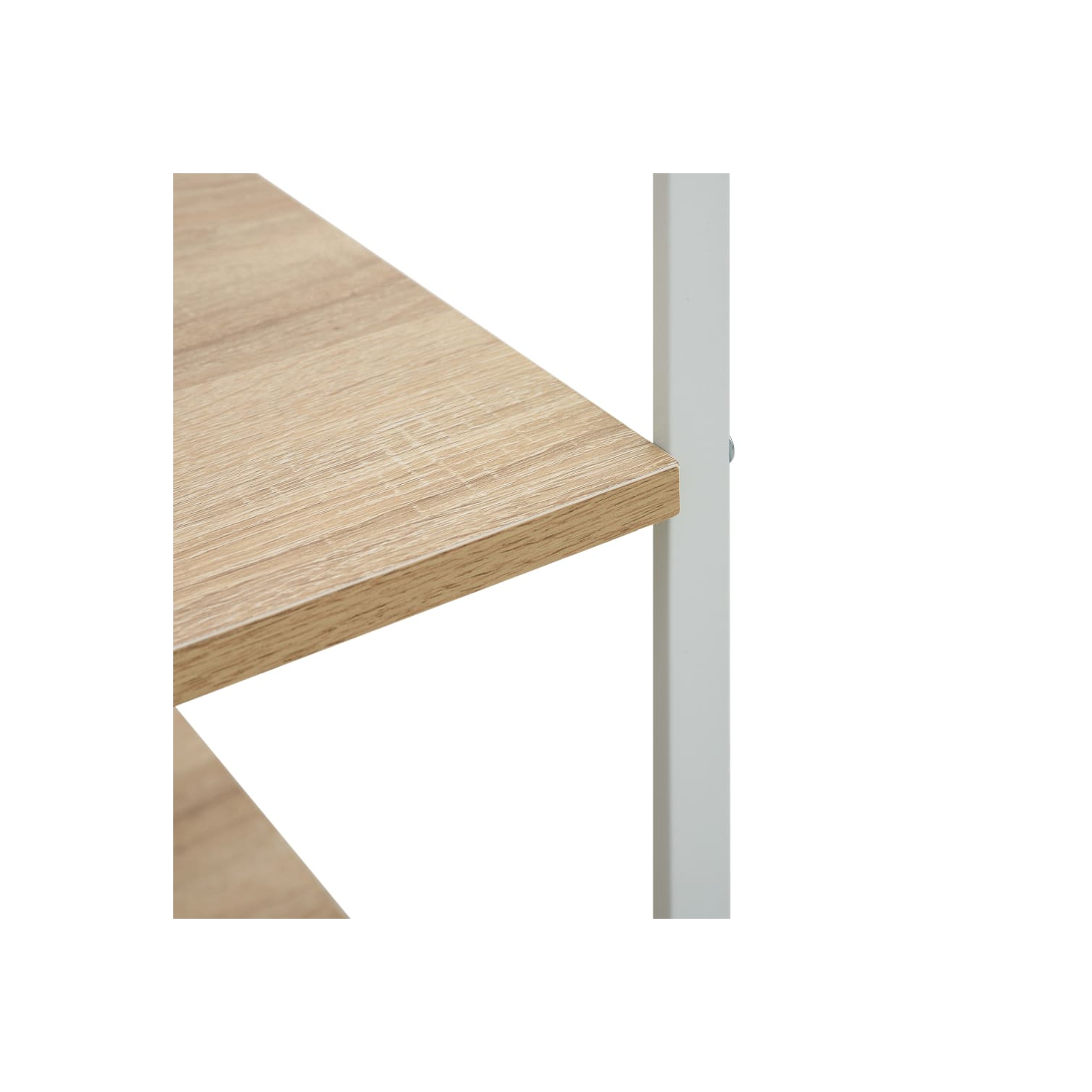 vidaXL Microwave Cabinet White and Oak 60x39.6x123 cm Engineered Wood