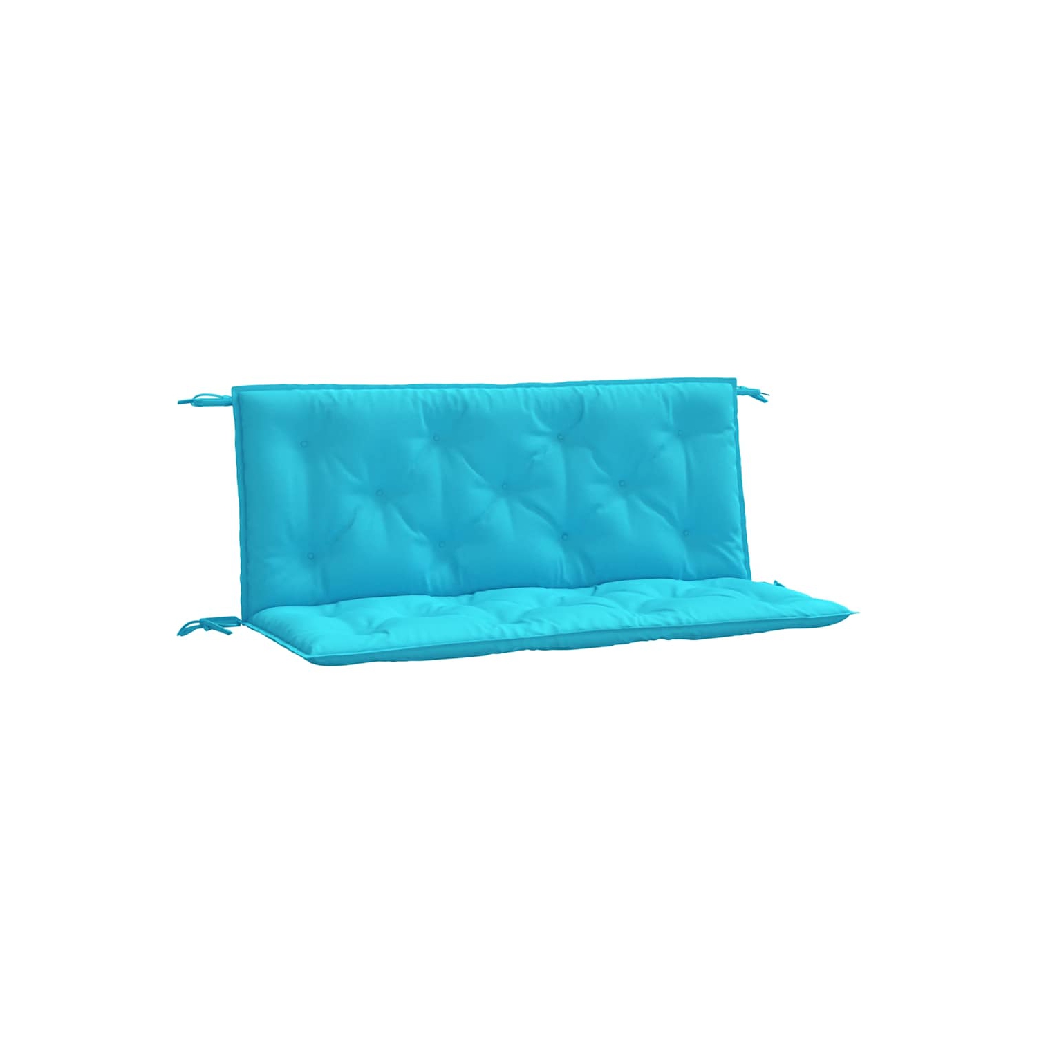 Coussins de banc vidaXL pour intérieur/extérieur, 2 pièces, hydrofuge, turquoise, 47 x 2 x 2,8&nbsp;po