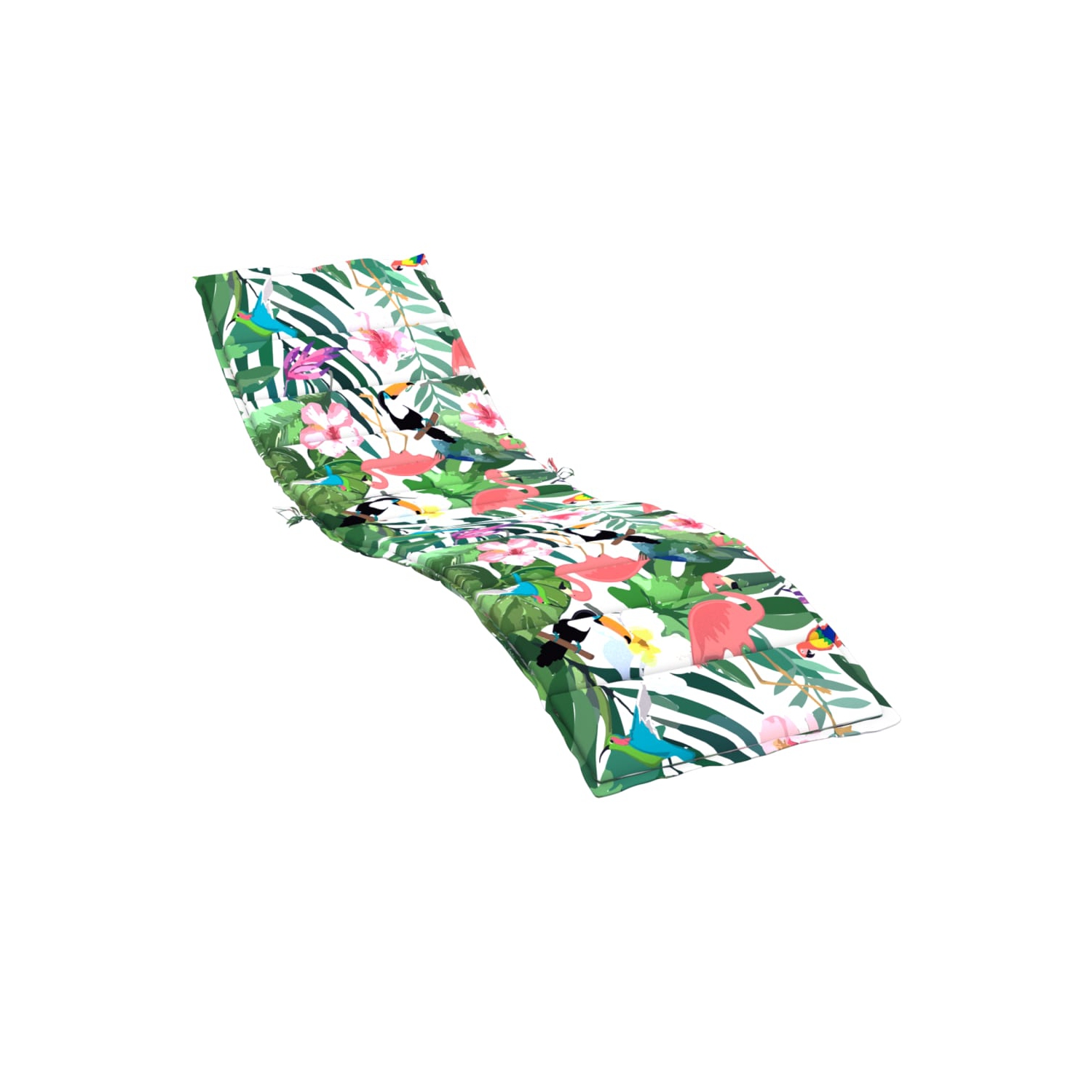 Matelas à coussin en tissu Oxford multicolore pour chaises longues Sun Lounger de vidaXL