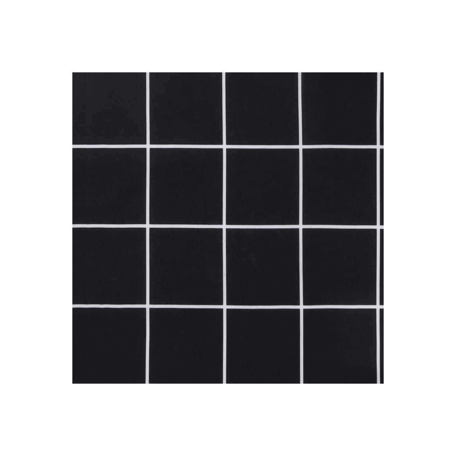 Coussin de banc de jardin à motif de carreaux noir, 120 x 50 x 7&nbsp;cm