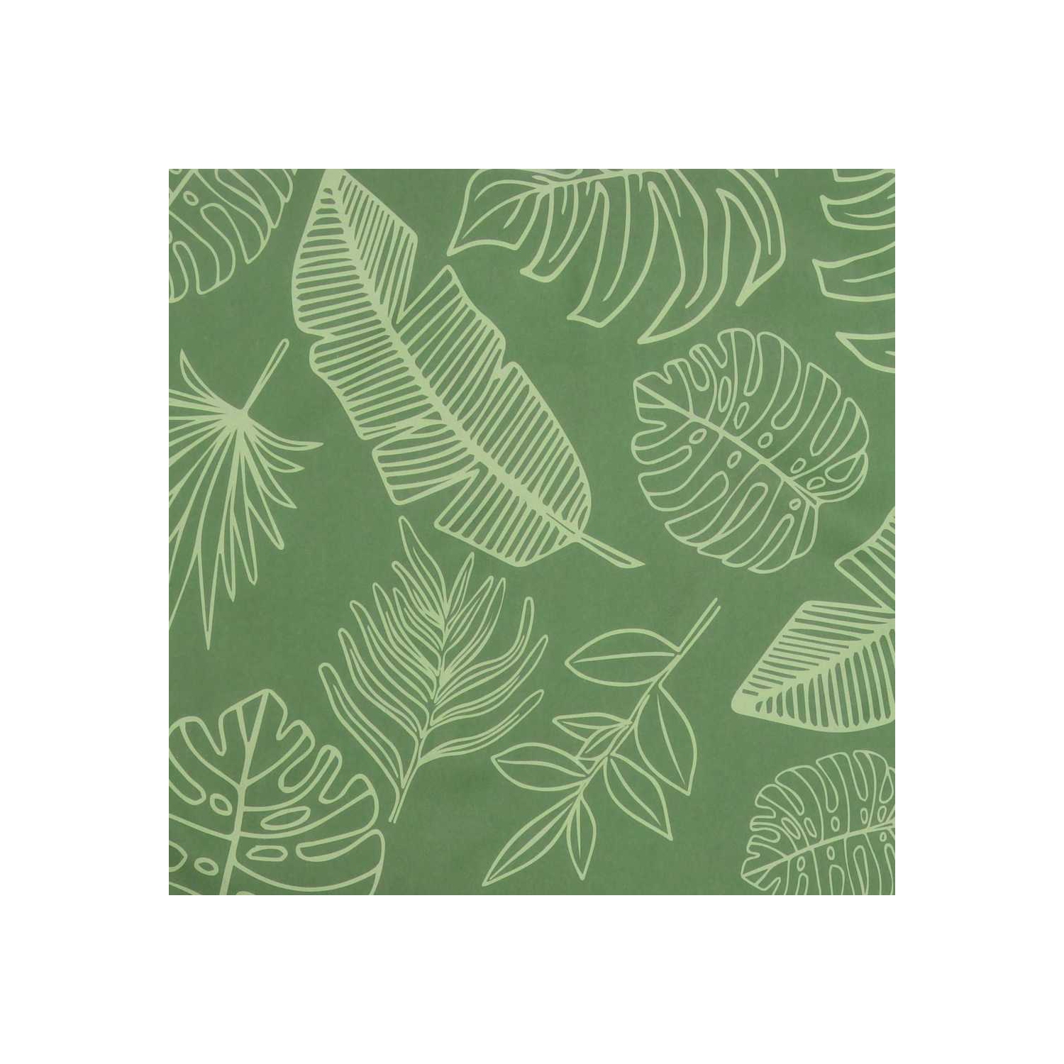 Fauteuil à dossier en tissu Oxford à motif de feuilles de vidaXL