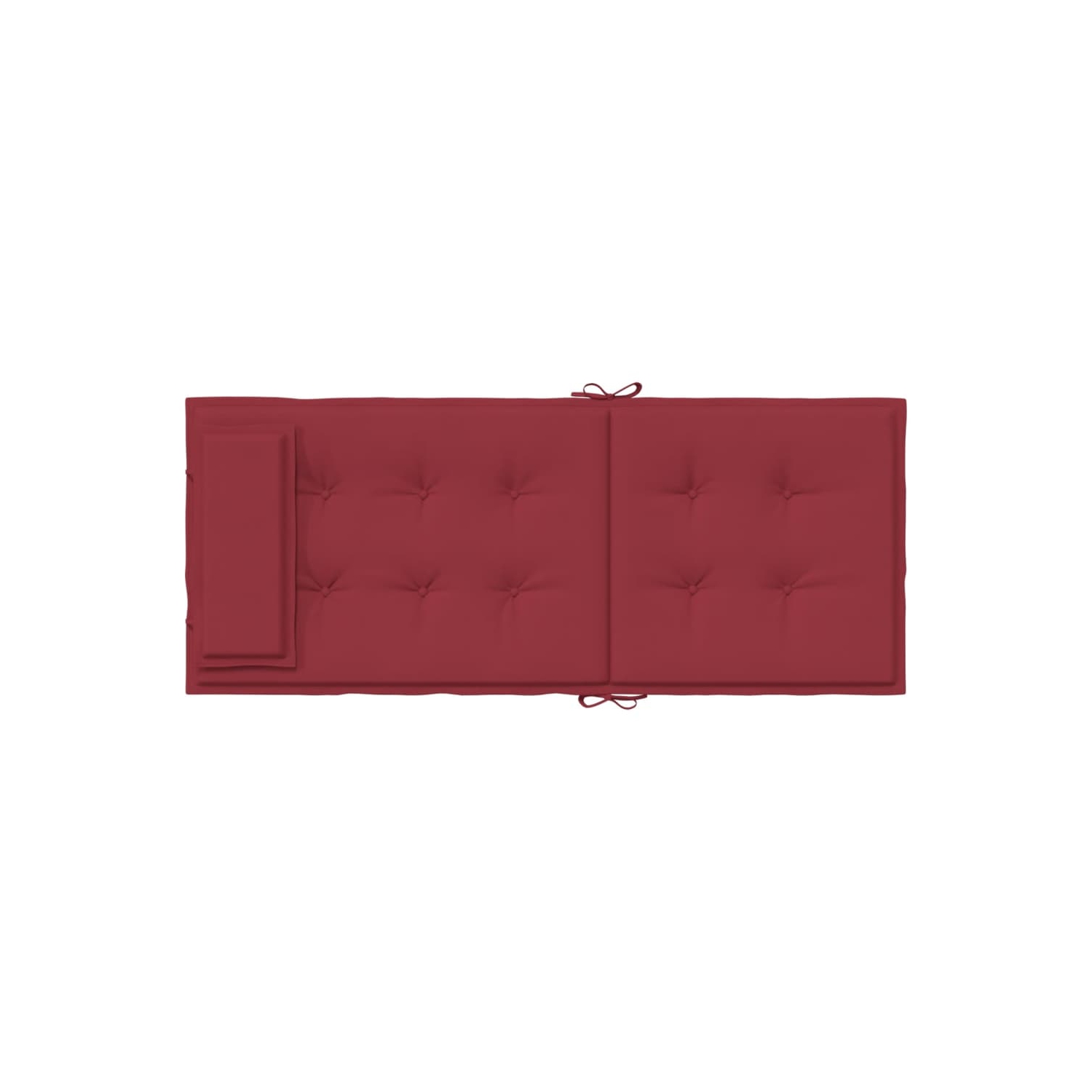 vidaXL Highback Chair Cushions 2 pcs Wine Red Oxford Fabric