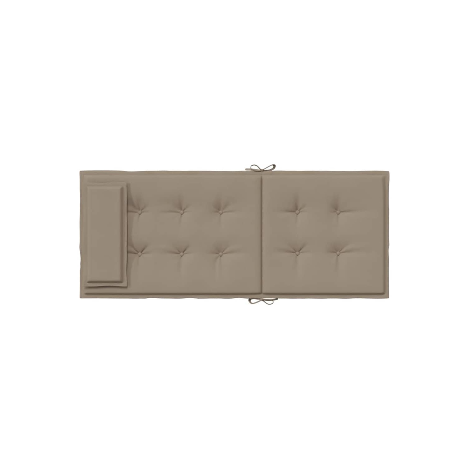 Coussins de chaise à dossier haut vidaXL 4 pièces en tissu Oxford taupe