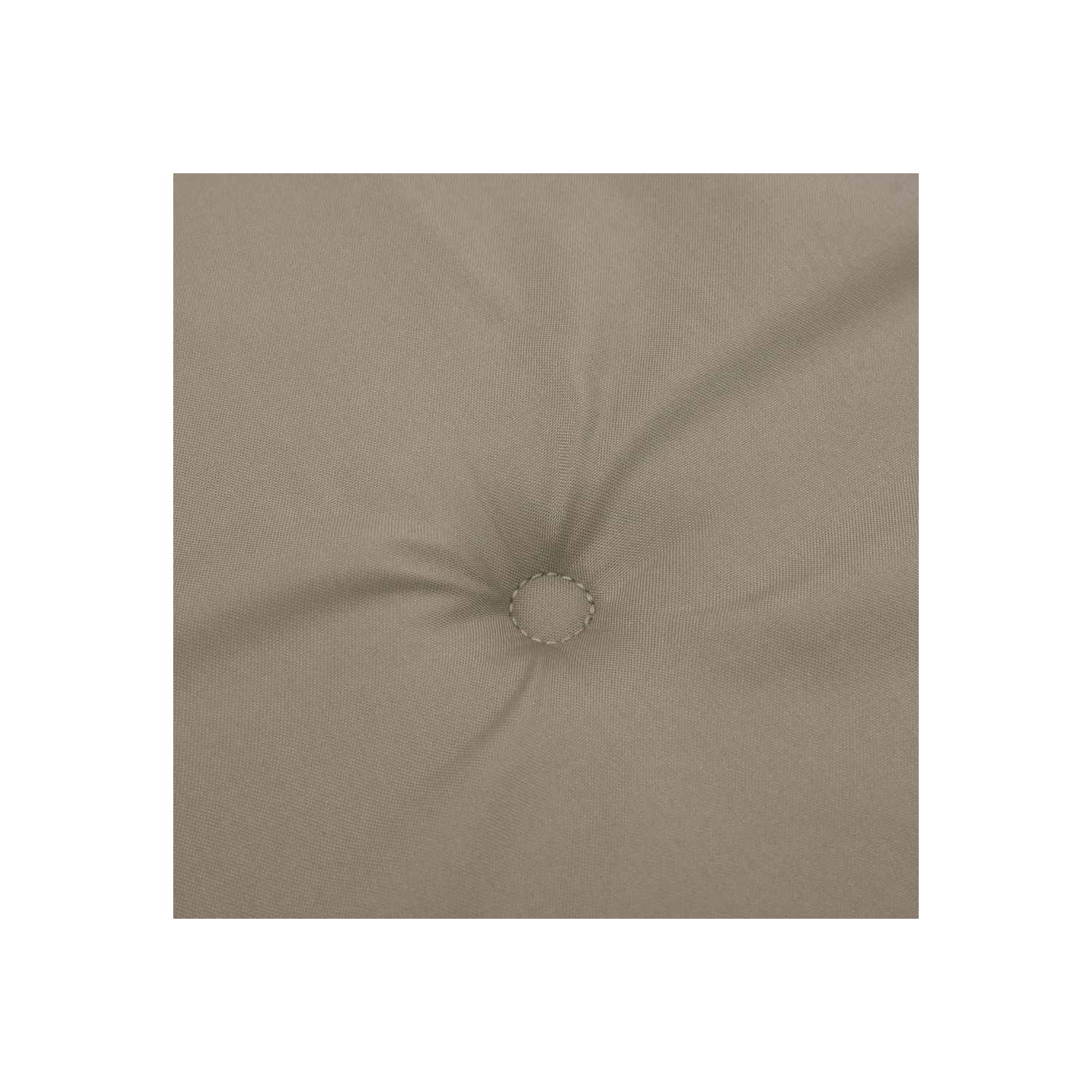 Coussins de chaise à dossier haut vidaXL 4 pièces en tissu Oxford taupe