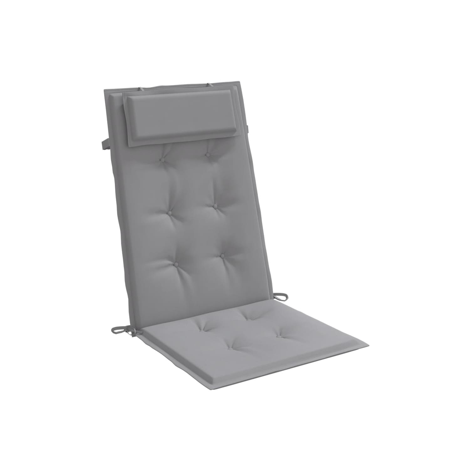 Coussins de chaise à dossier haut vidaXL 2 pièces en tissu Oxford gris