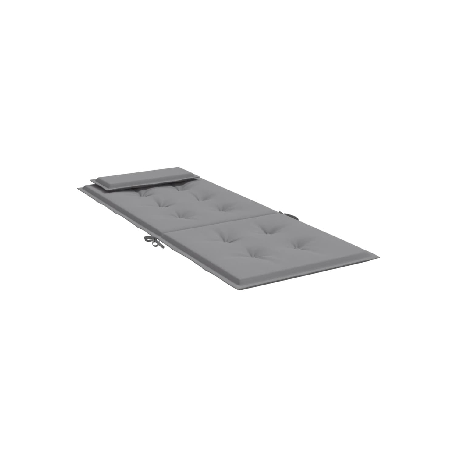 Coussins de chaise à dossier haut vidaXL 2 pièces en tissu Oxford gris