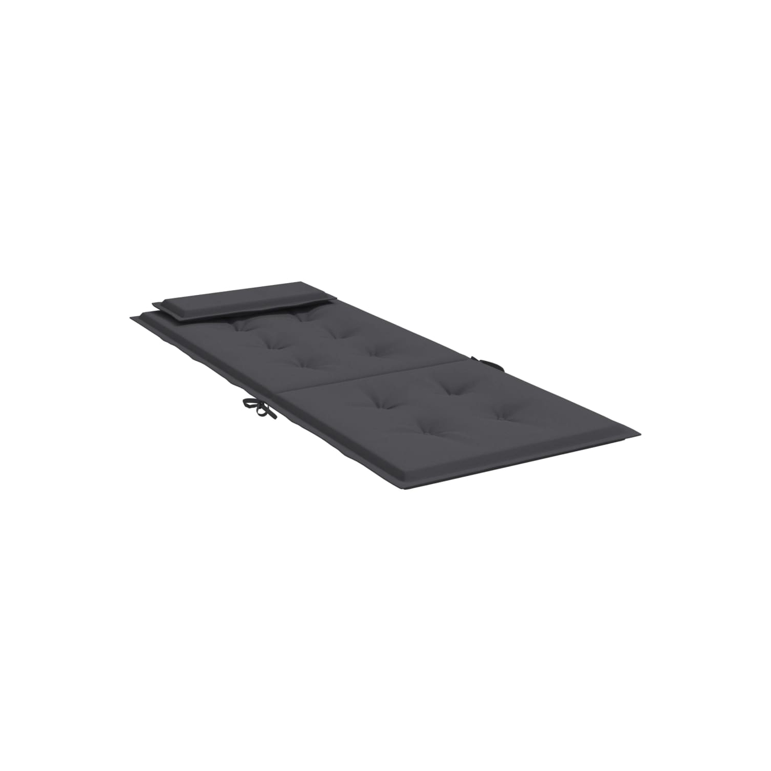 Coussins de chaise à dossier haut vidaXL 2 pièces en tissu Oxford anthracite