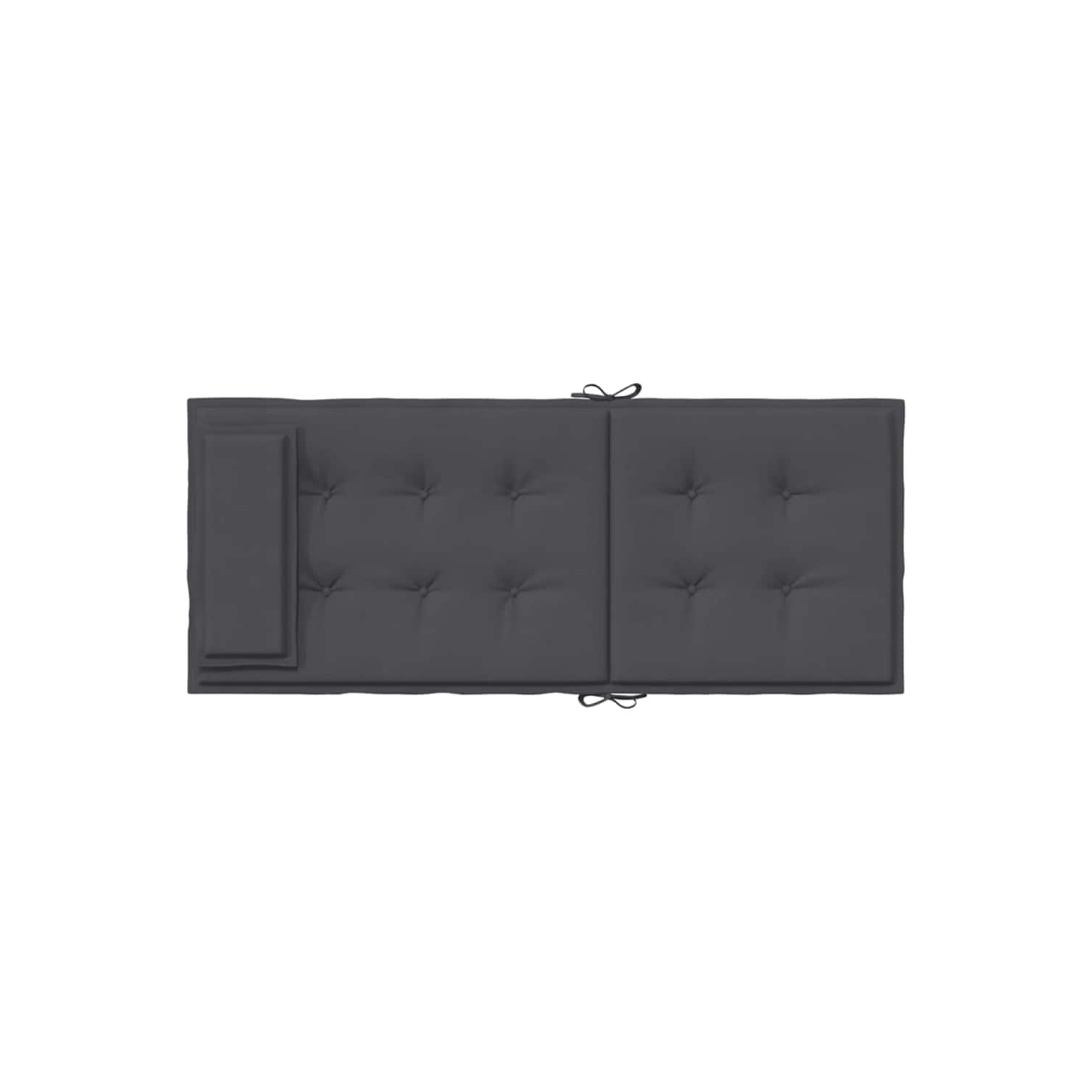 Coussins de chaise à dossier haut vidaXL 2 pièces en tissu Oxford anthracite