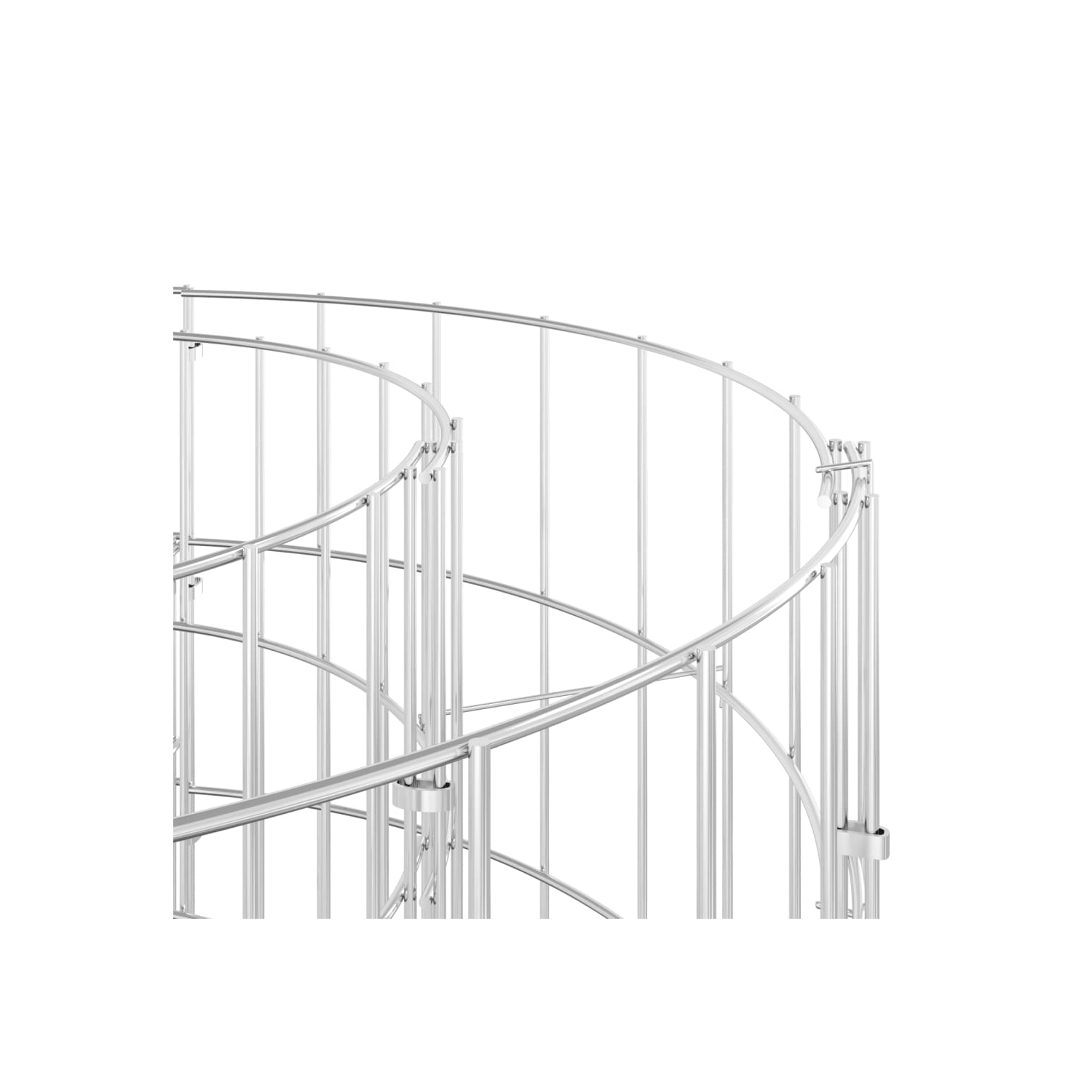 Lit surélevé en fer galvanisé VidaXL Gabion 260 x 50x100 cm