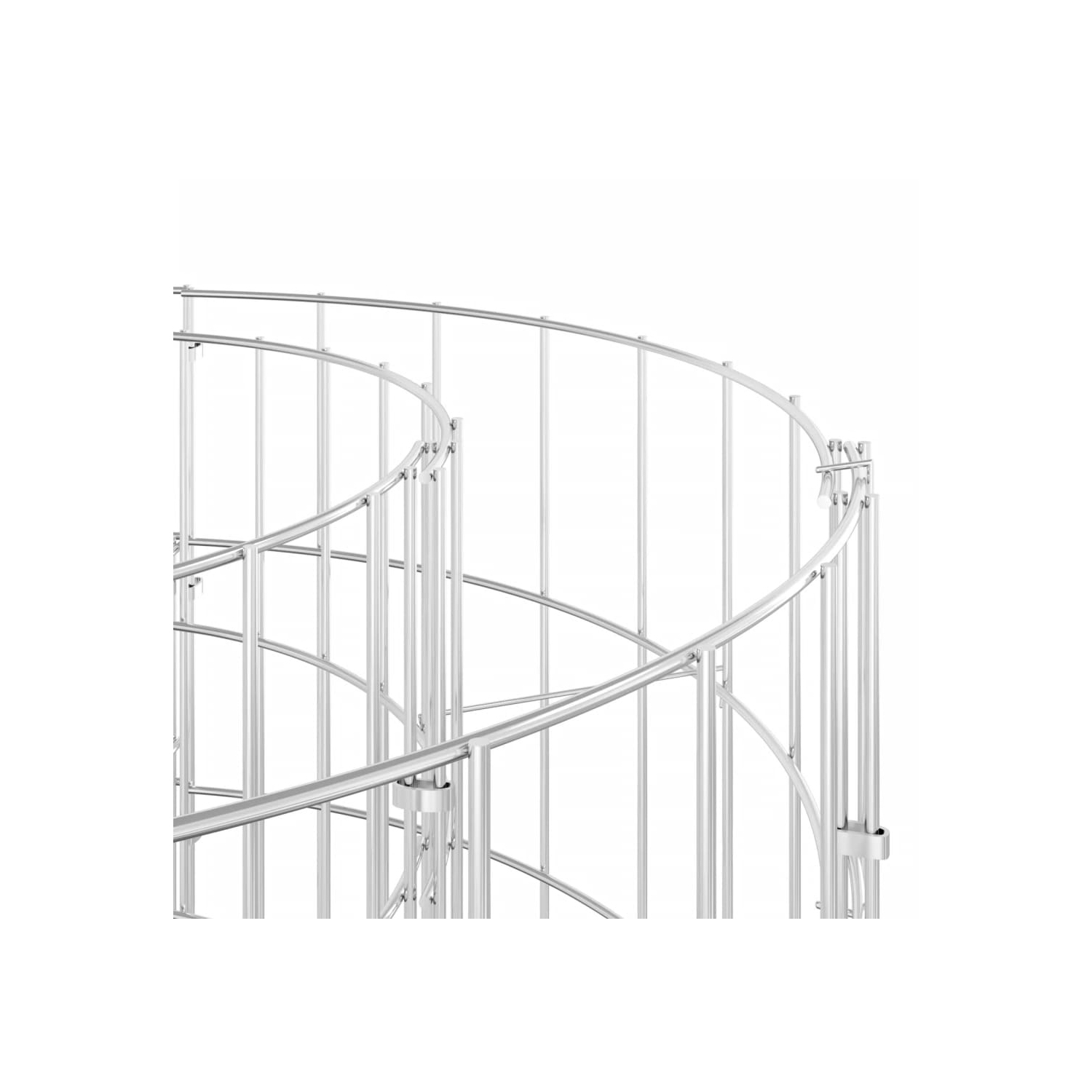 vidaXL Gabion Raised Bed Galvanised Iron 190x50x100 cm