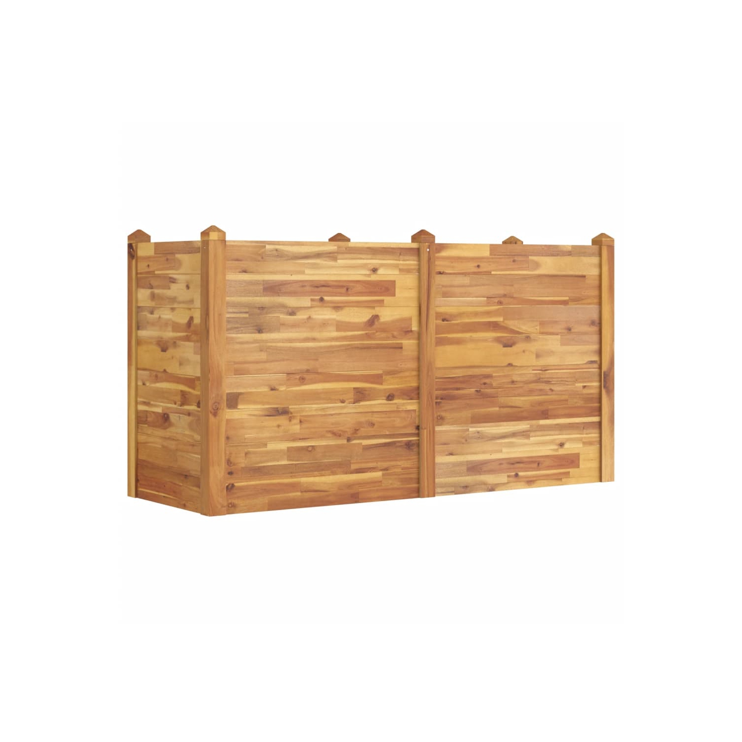 Lit surélevé de jardin VidaXL en bois d'acacia massif de 160x60 x 84&nbsp;cm