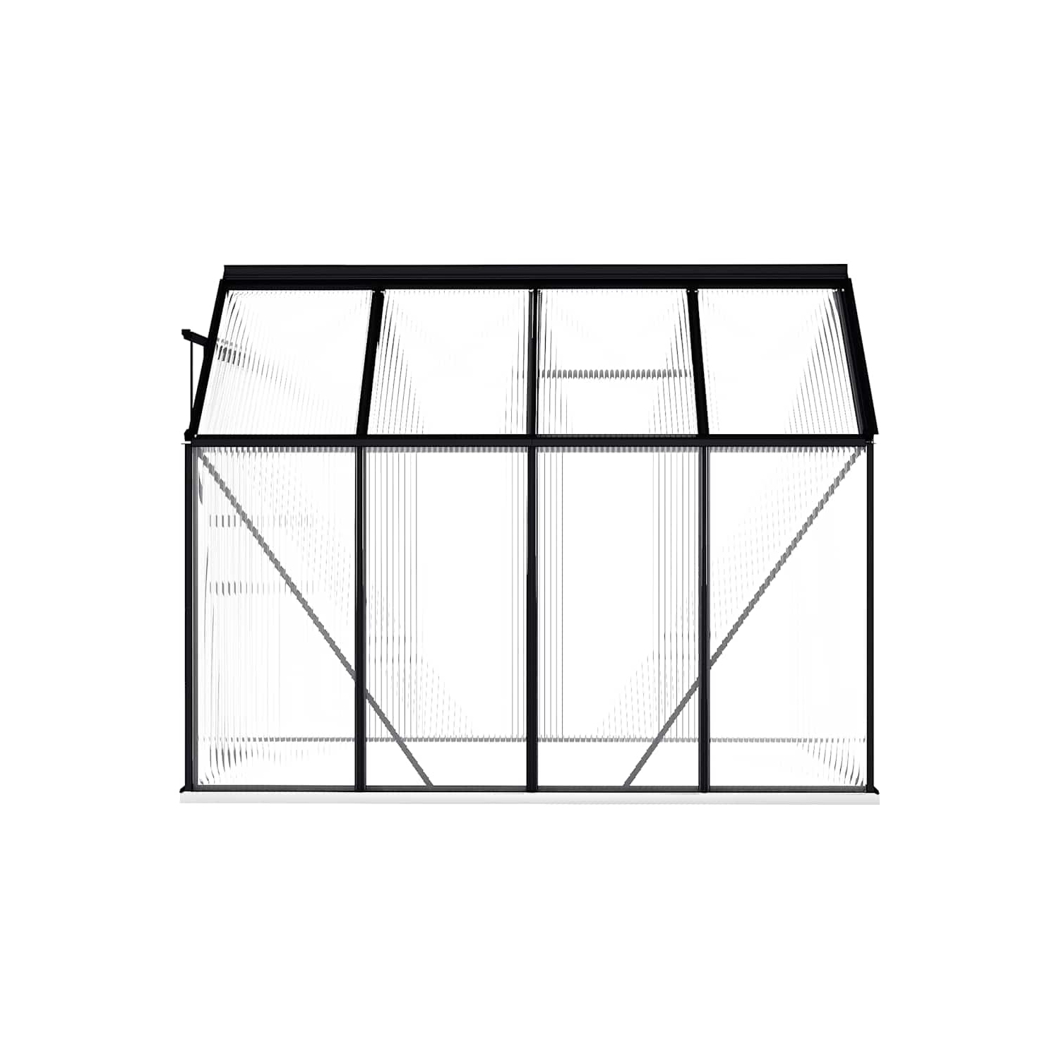 vidaXL Greenhouse with Base Frame Anthracite Aluminium 4.75 m²