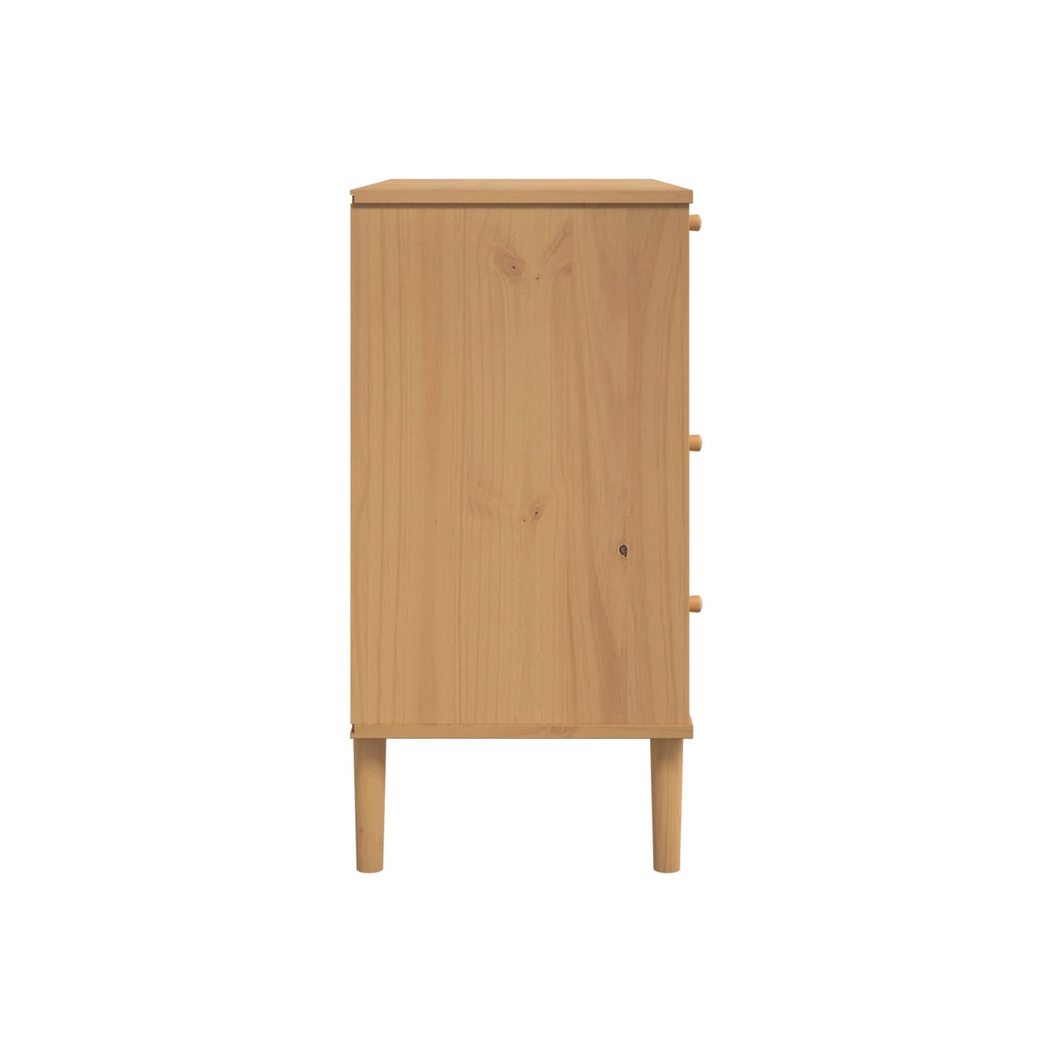 Armoire à tiroir VIdaXL style rotin SENJA brun 80 x 40 x 40 po 80&nbsp;cm pin massif