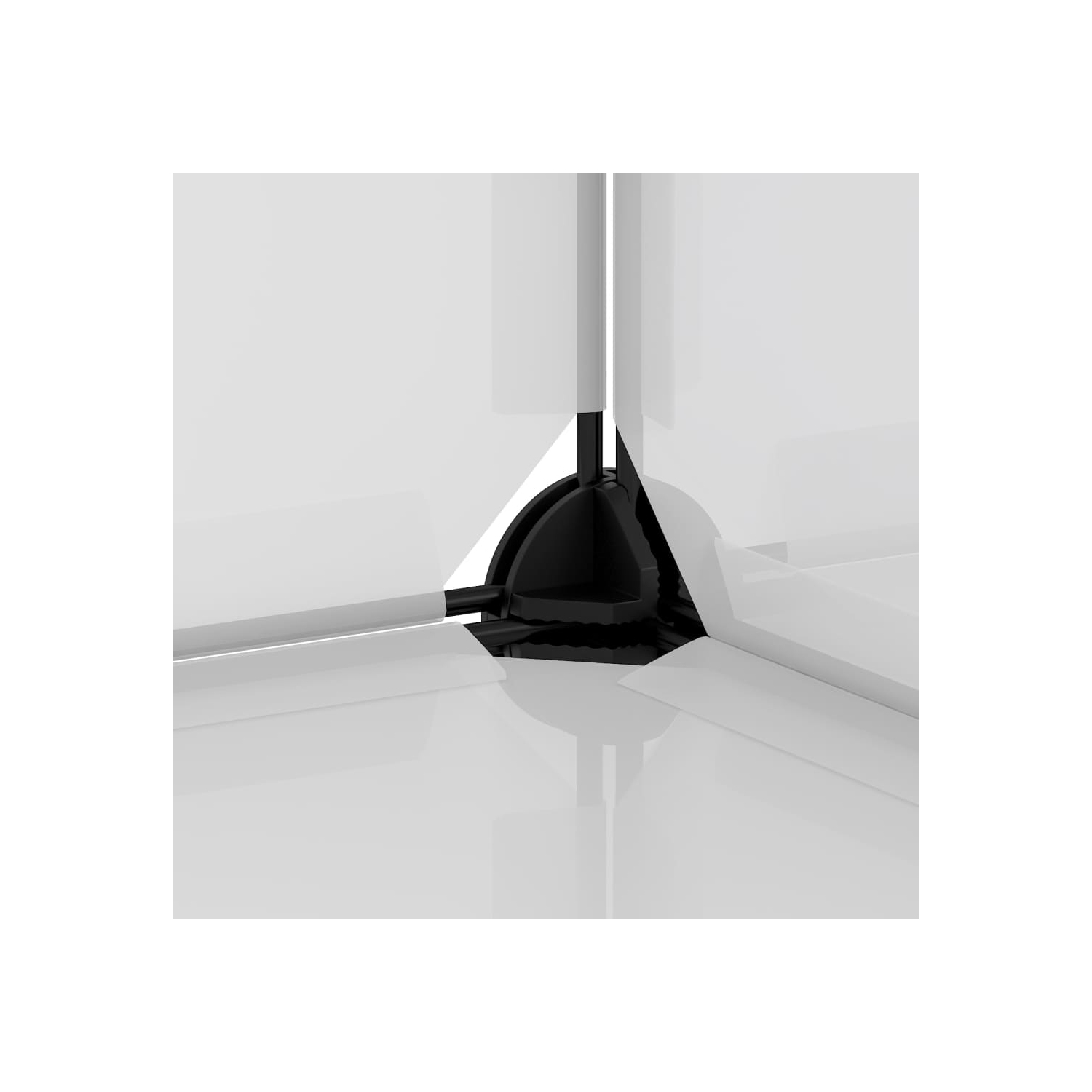 vidaXL Shoe Rack Transparent 44x31.5x153.5 cm PP