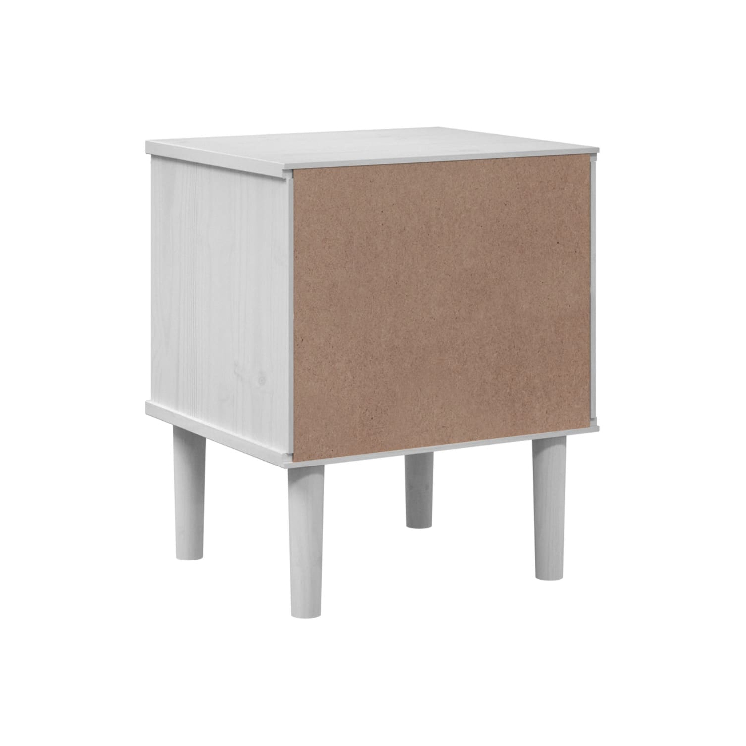 vidaXL Bedside Cabinet SENJA Rattan Look White 40x35x48 cm Solid Wood Pine
