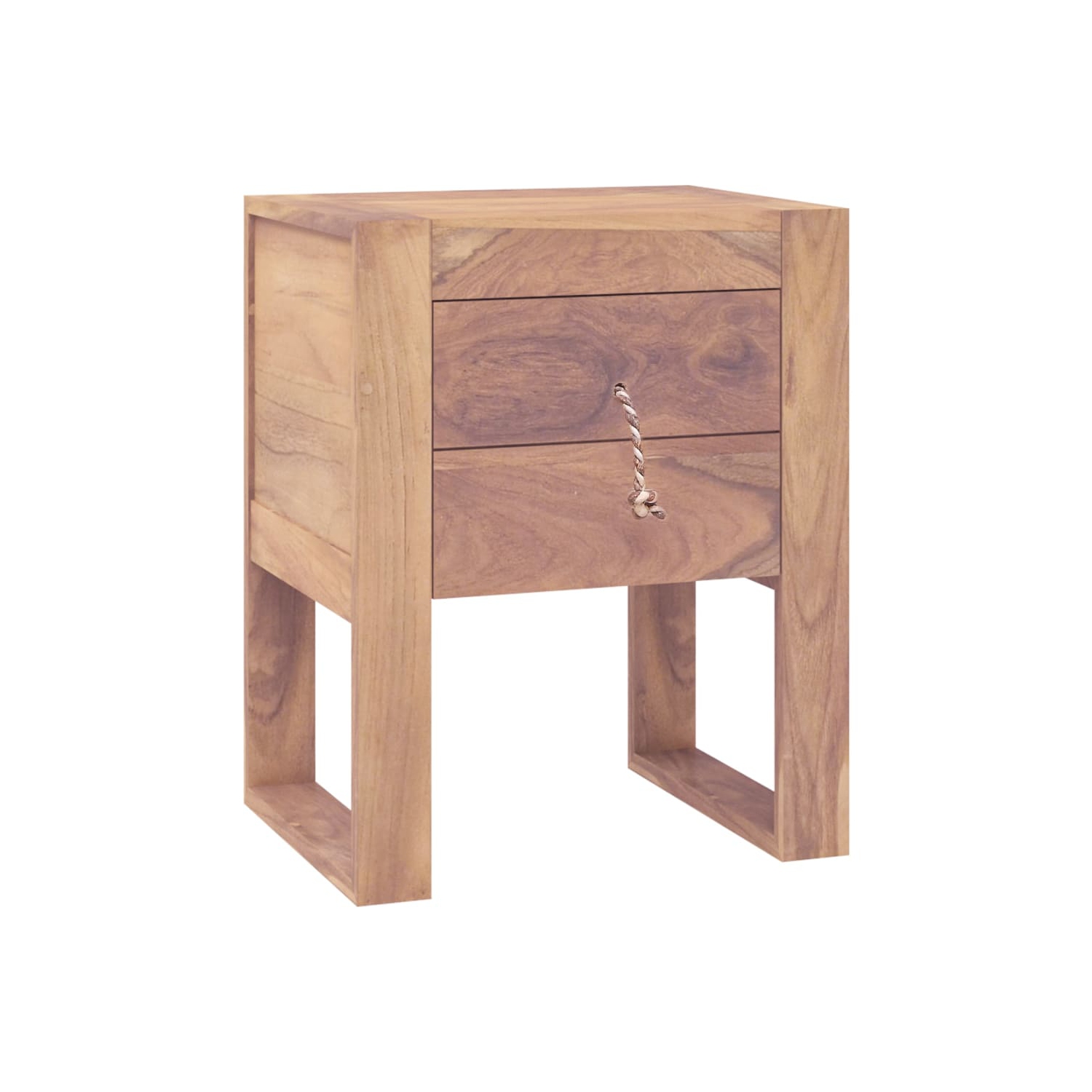 vidaXL Bedside Cabinet 40x30x50 cm Solid Teak Wood