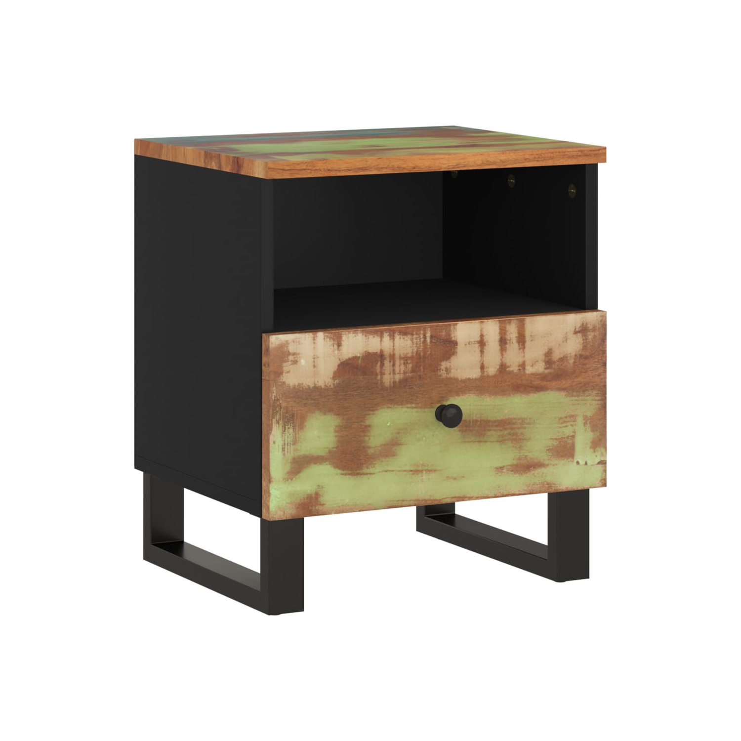 vidaXL Bedside Cabinets 2 pcs Solid Wood Reclaimed&Engineered Wood