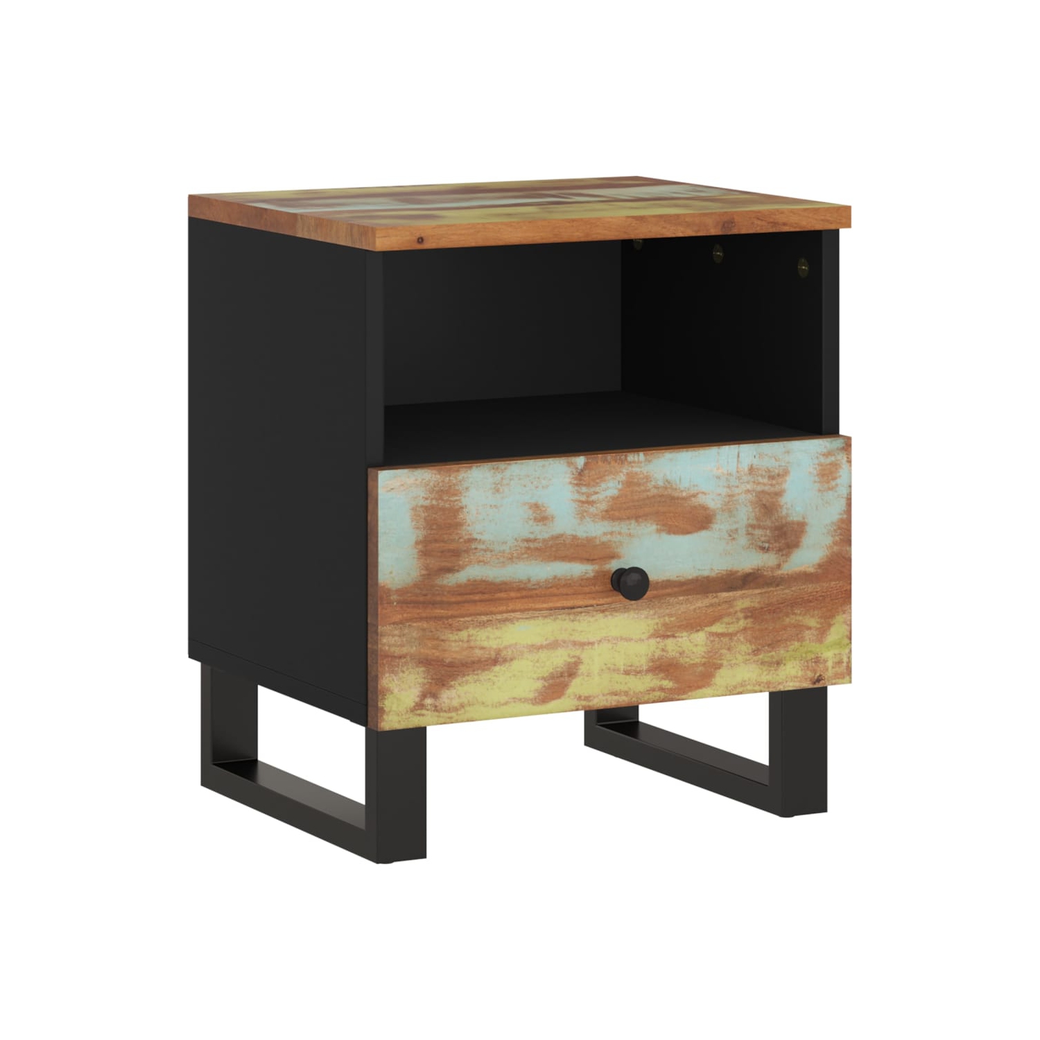 vidaXL Bedside Cabinets 2 pcs Solid Wood Reclaimed&Engineered Wood