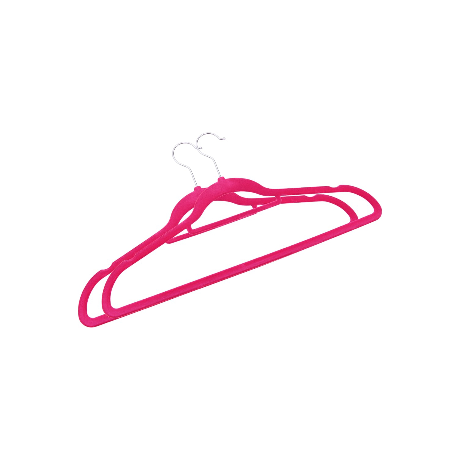 VisdaXL 100 pièces cintres en velours rose antidérapant