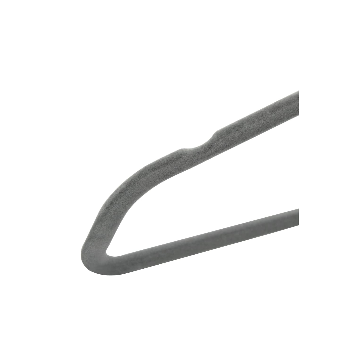 vidaXL 100 pcs Clothes Hanger Set Anti-slip Grey Velvet