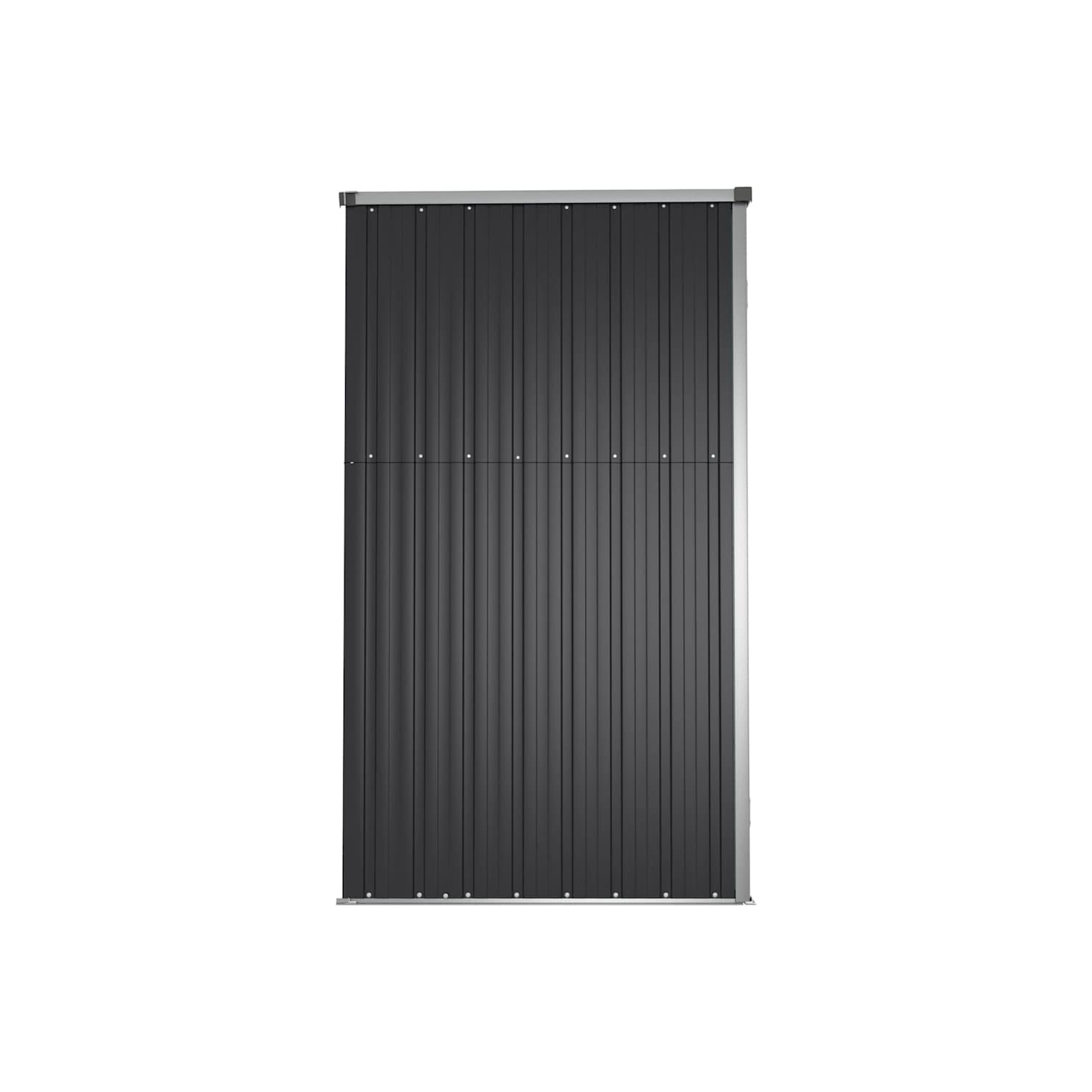 vidaXL Garden Tool Shed Anthracite 161x89x161 cm Galvanised Steel