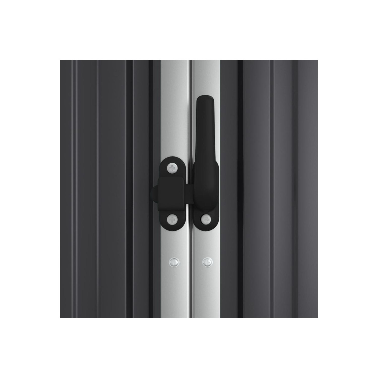 vidaXL Garden Tool Shed Anthracite 161x89x161 cm Galvanised Steel