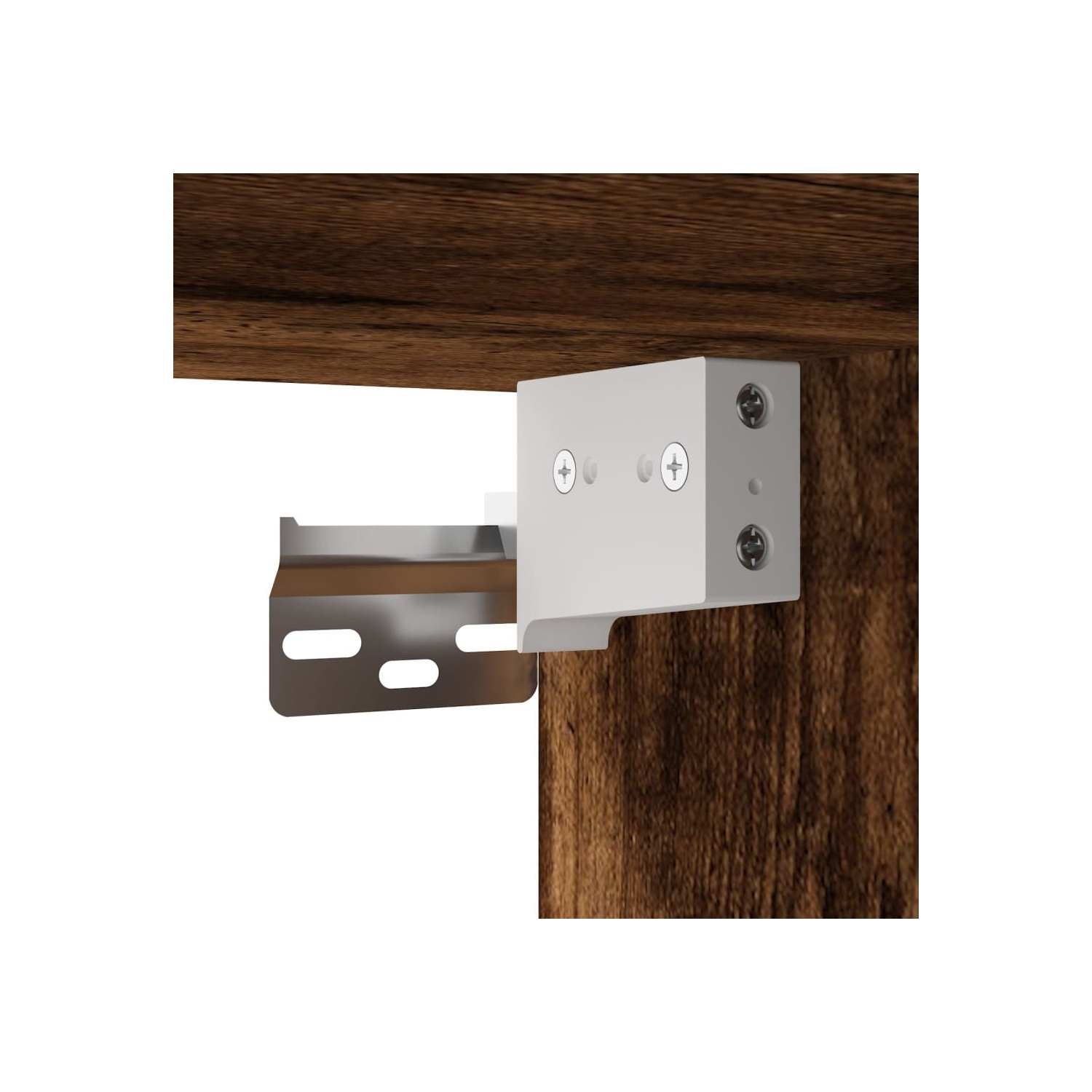 vidaXL 3 Piece Bathroom Furniture Set Smoked Oak Engineered Wood