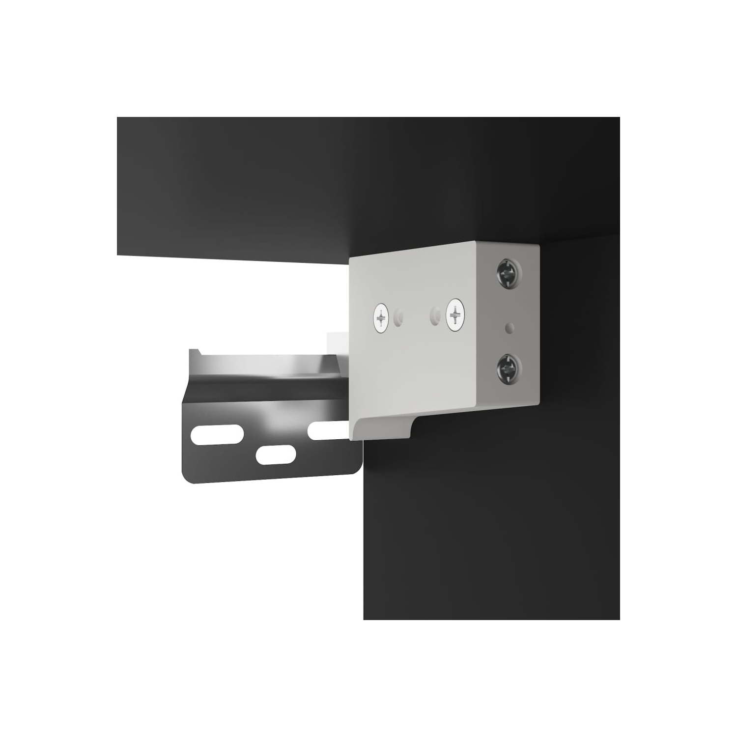 vidaXL 3 Piece Bathroom Furniture Set Black Engineered Wood