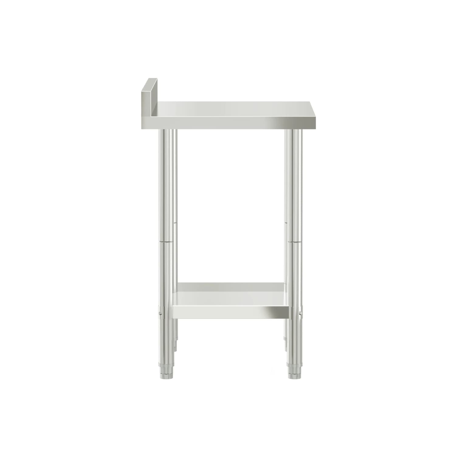 vidaXL Kitchen Work Table with Backsplash 55x55x93 cm Stainless Steel