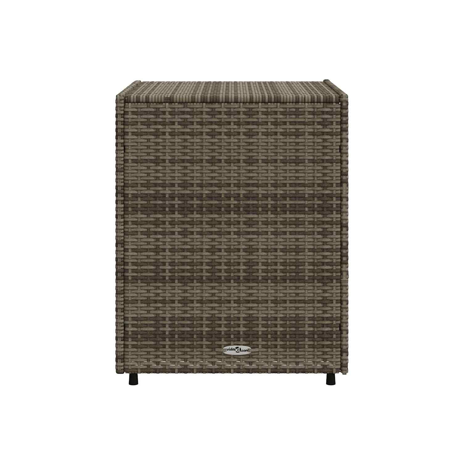 vidaXL Garden Storage Cabinet Grey 55x59x69 cm Poly Rattan