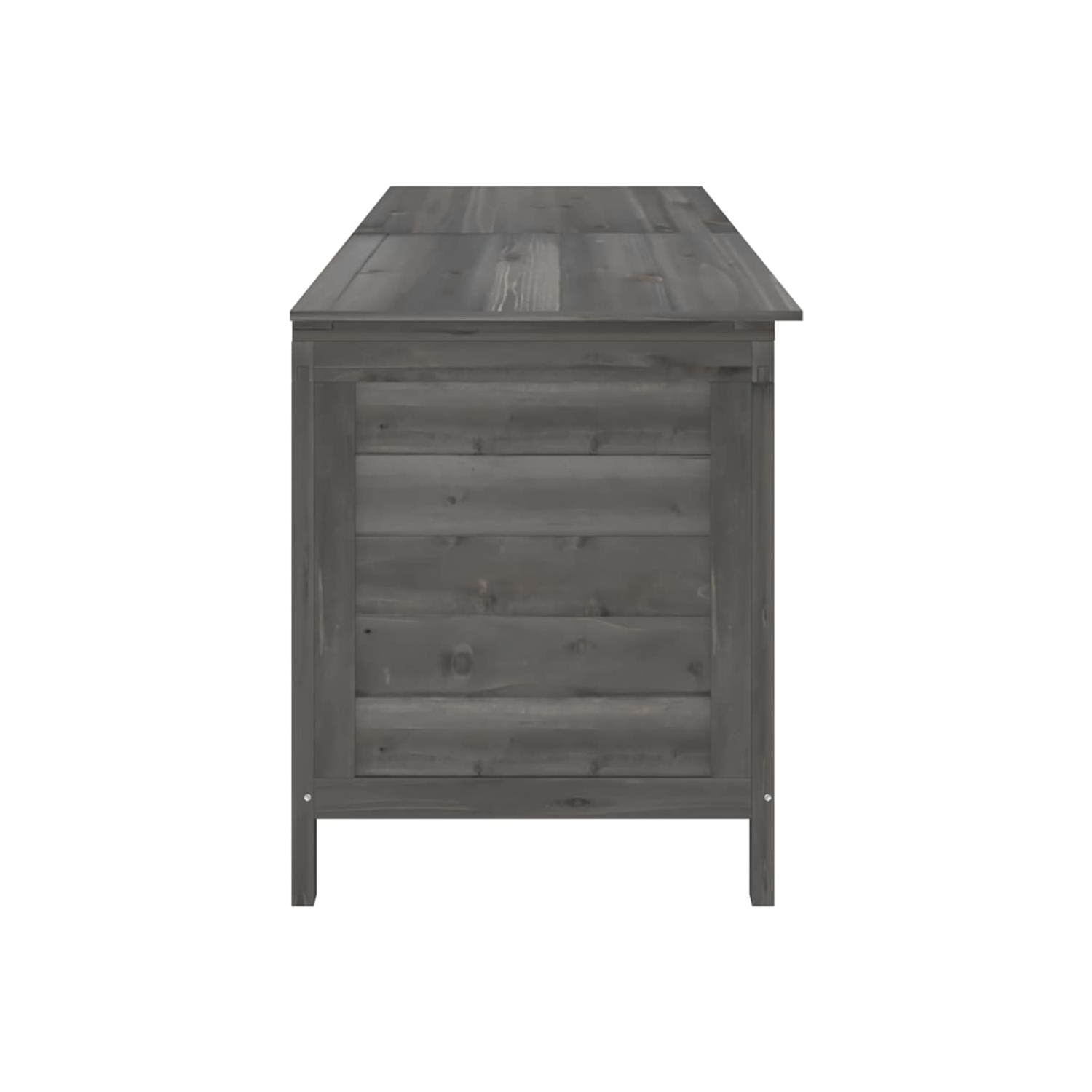 vidaXL Garden Storage Box Anthracite 198.5x50x56.5 cm Solid Wood Fir