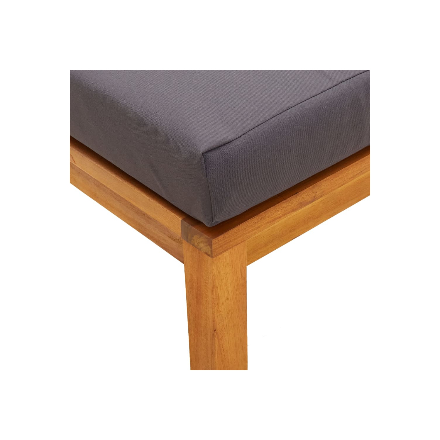 vidaXL Garden Stools with Cushions 2 pcs 40x40x42 cm Solid Wood Acacia