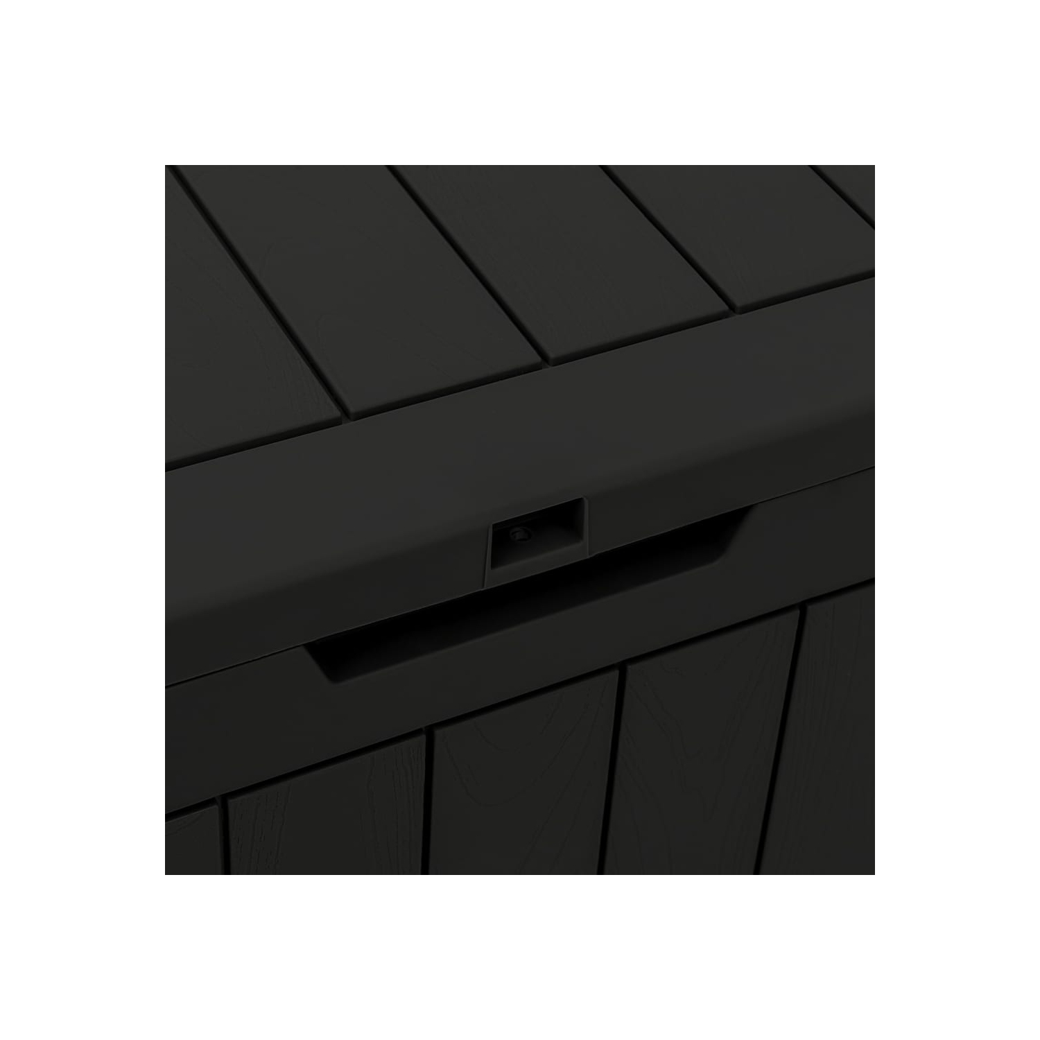 vidaXL Garden Storage Box Black 55.5x43x53 cm Polypropylene