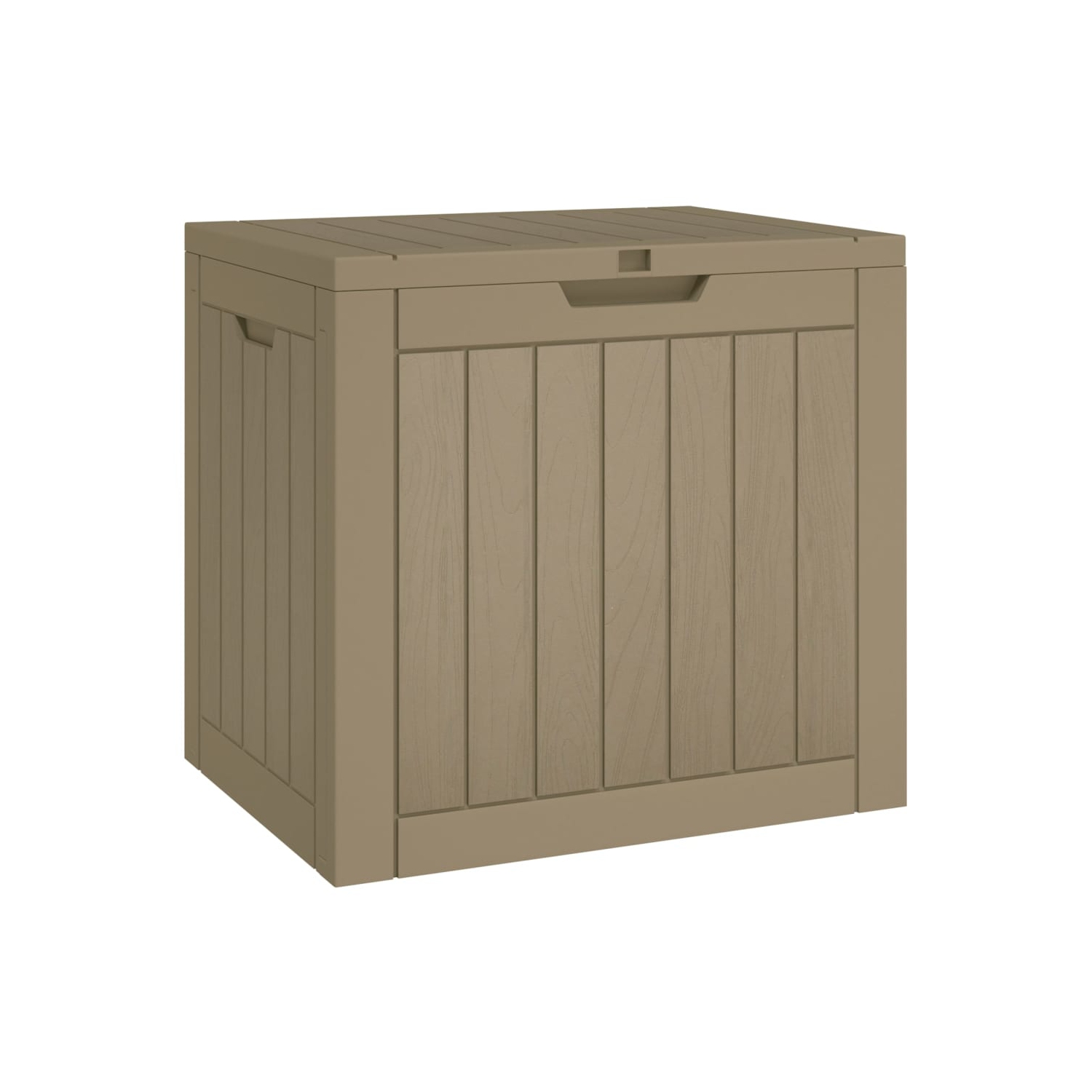 vidaXL Garden Storage Box Grey 55.5x43x53 cm Polypropylene