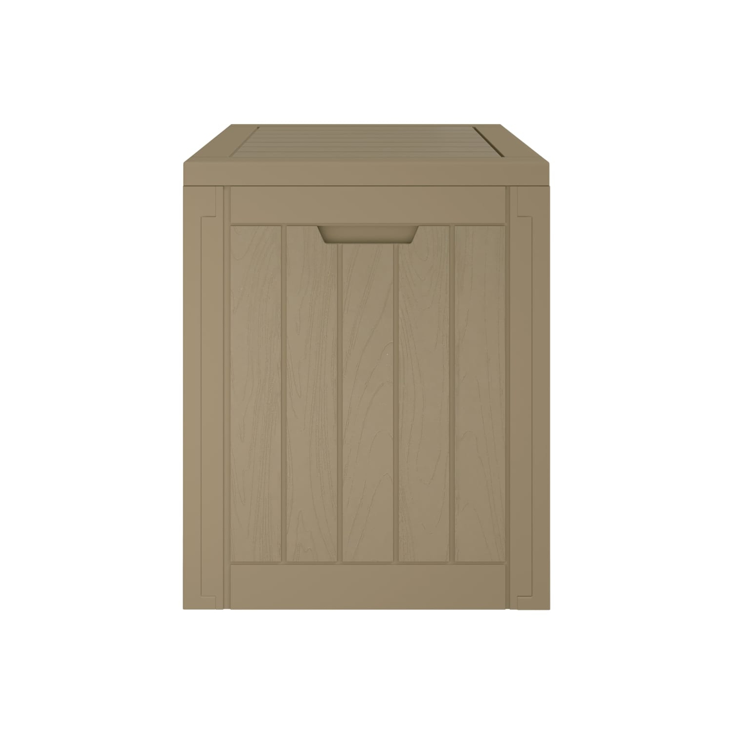 vidaXL Garden Storage Box Grey 55.5x43x53 cm Polypropylene