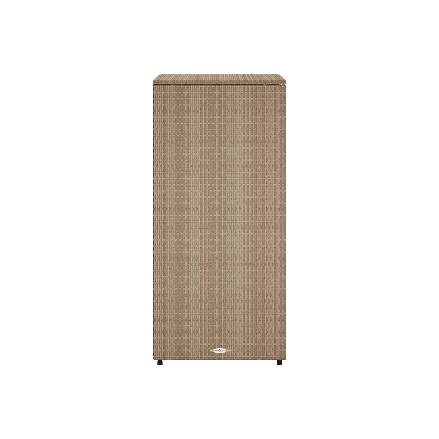vidaXL Garden Storage Cabinet Beige 50x55x115 cm Poly Rattan