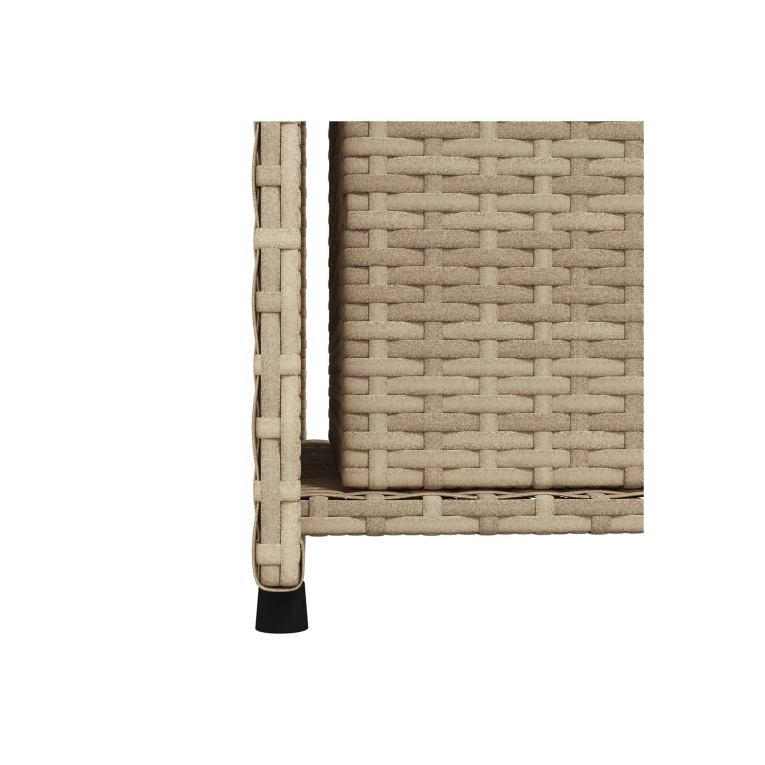 vidaXL Garden Storage Cabinet Beige 50x55x115 cm Poly Rattan