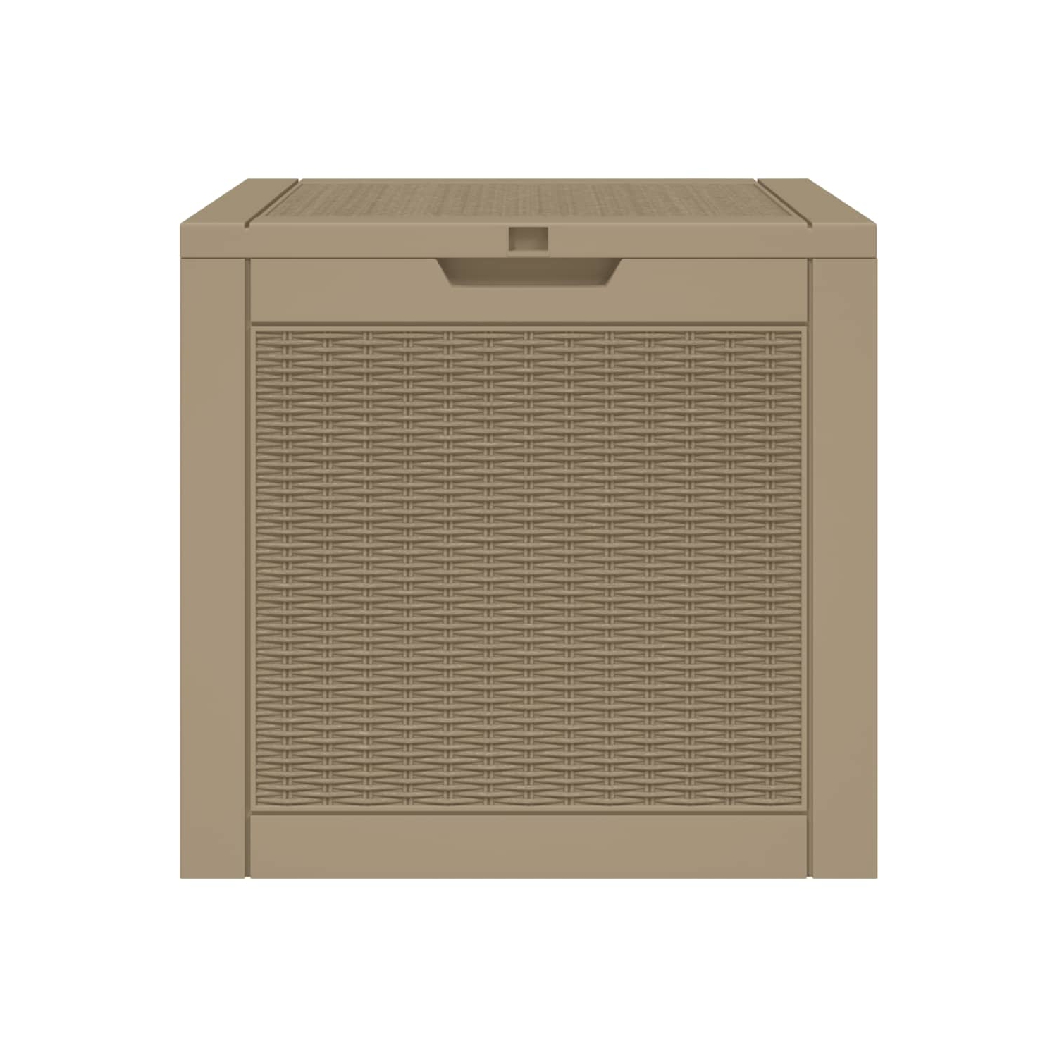 vidaXL Garden Storage Box Light Brown 55.5x43x53 cm Polypropylene