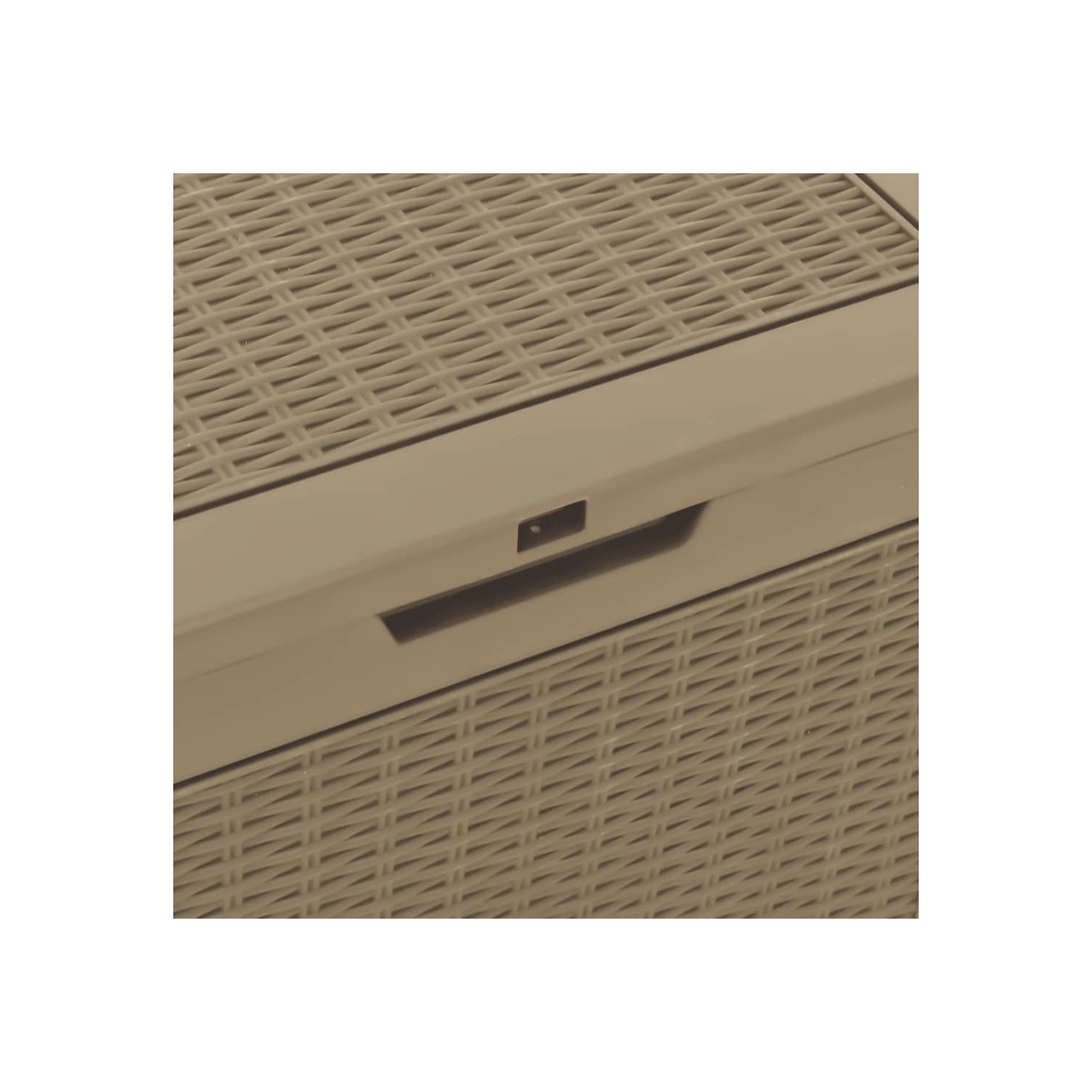 vidaXL Garden Storage Box Light Brown 55.5x43x53 cm Polypropylene