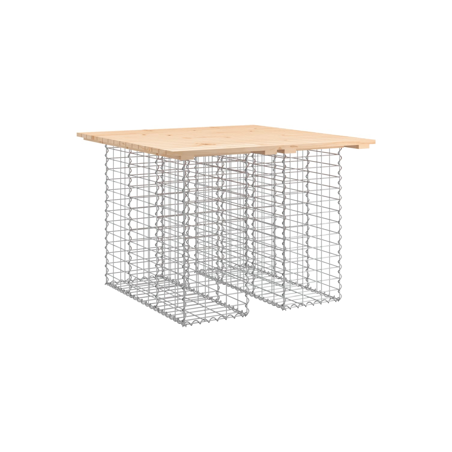 vidaXL Garden Bench Gabion Design 100x102x72 cm Solid Wood Pine