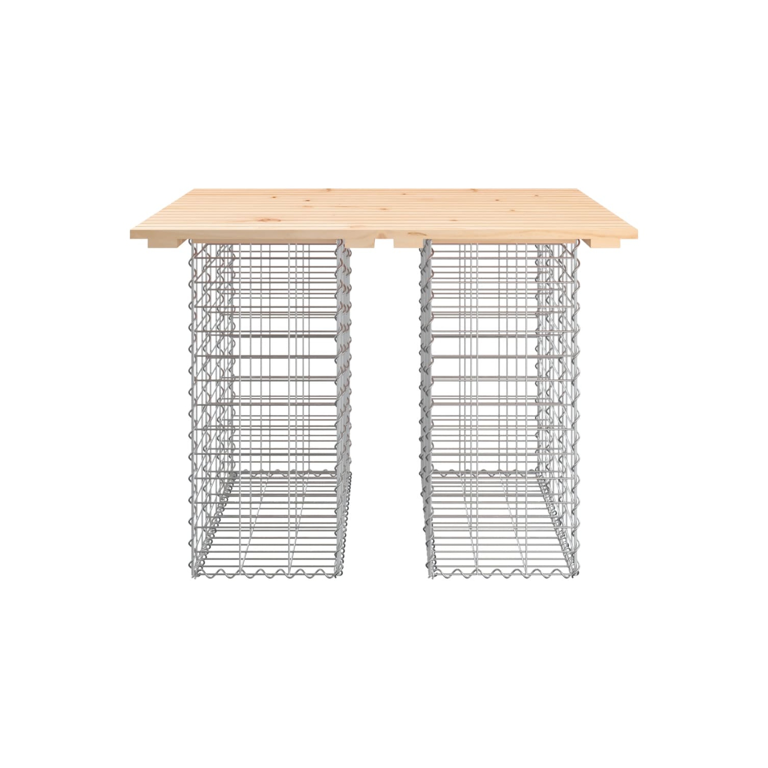 vidaXL Garden Bench Gabion Design 100x102x72 cm Solid Wood Pine