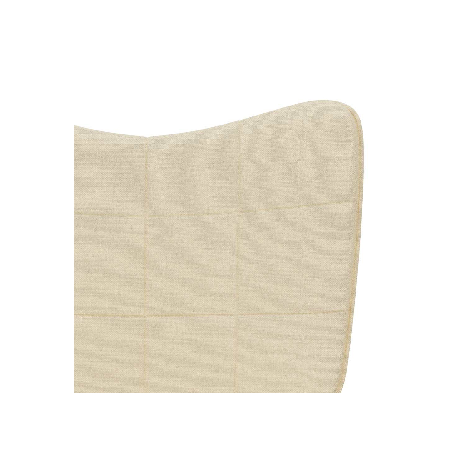 vidaXL Rocking Chair Cream Fabric