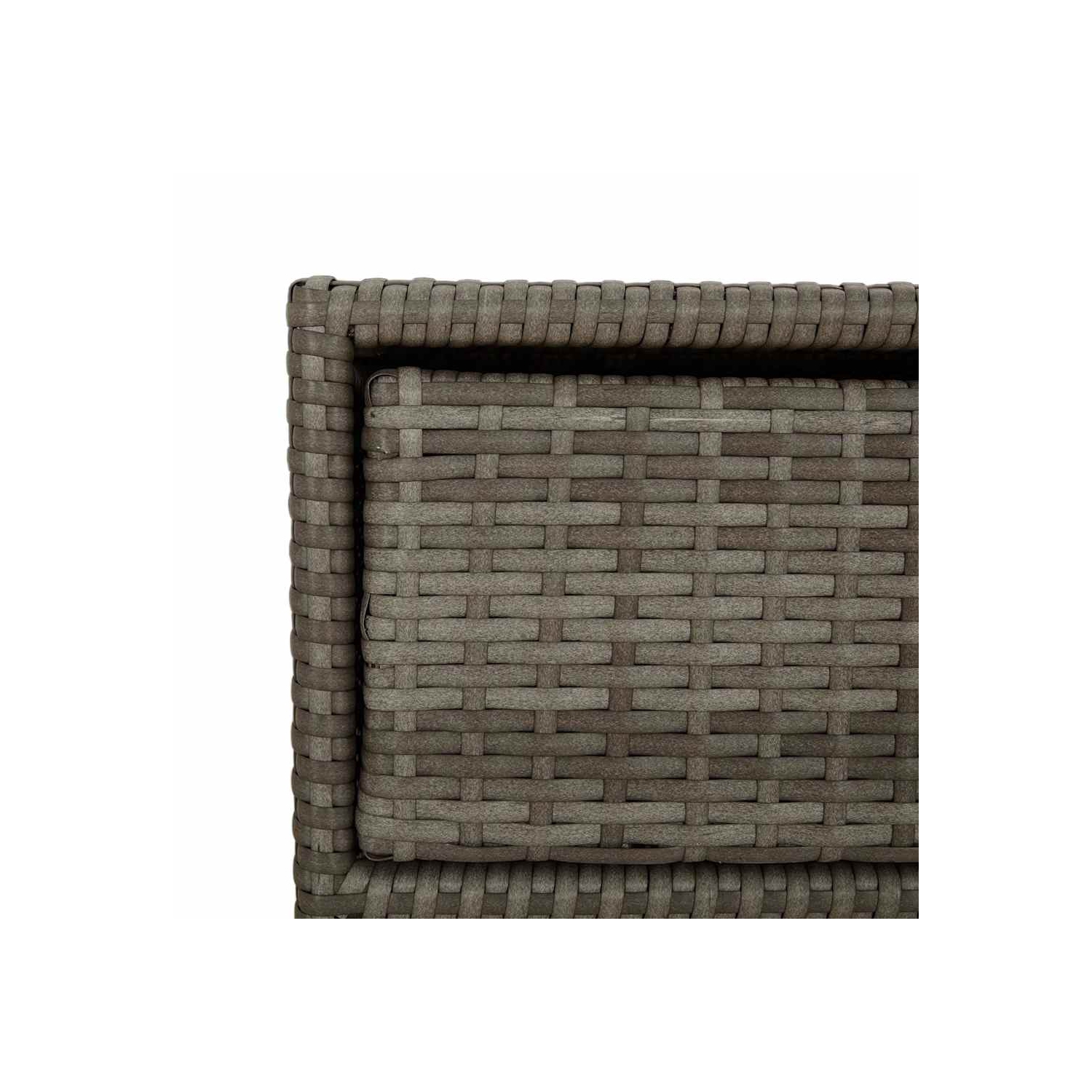 vidaXL Garden Storage Cabinet Grey 55x59x80 cm Poly Rattan